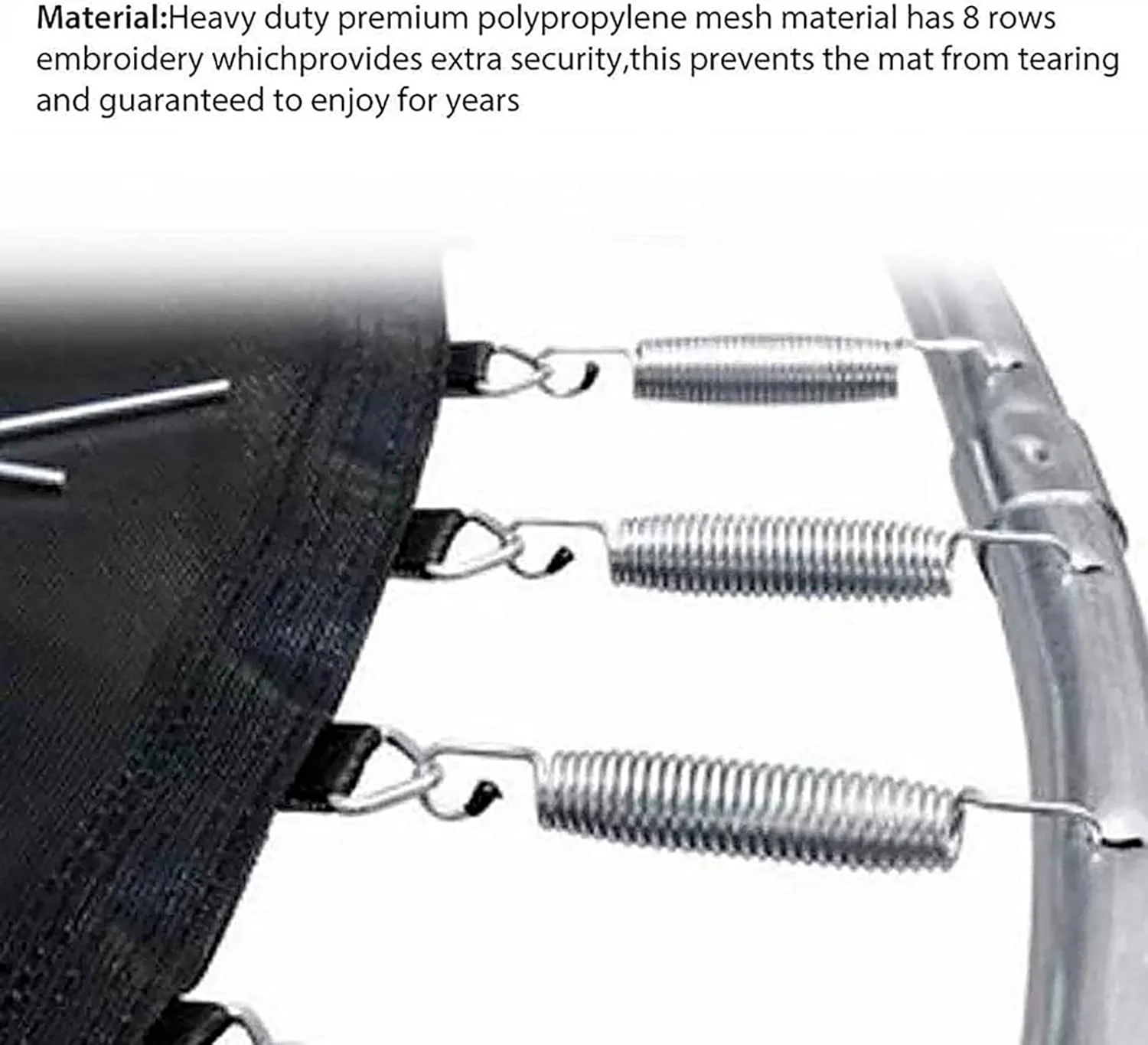 تشک ترامپولین BINNGY، 2.4 متر، 3 متر، 3.6 متر، 4 متر، تشک پرش جایگزین ترامپولین، لوازم جانبی ترامپولین برای ترامپولین های گرد، 2.4 متر، مشکی تشک ترامپولین BINNGY، 2.4 متر، 3 متر، 3.6 متر، 4 متر، تشک پرش جایگزین ترامپولین، لوازم جانبی ترامپولین برای ترامپولین های گرد، 2.4 متر، مشکی