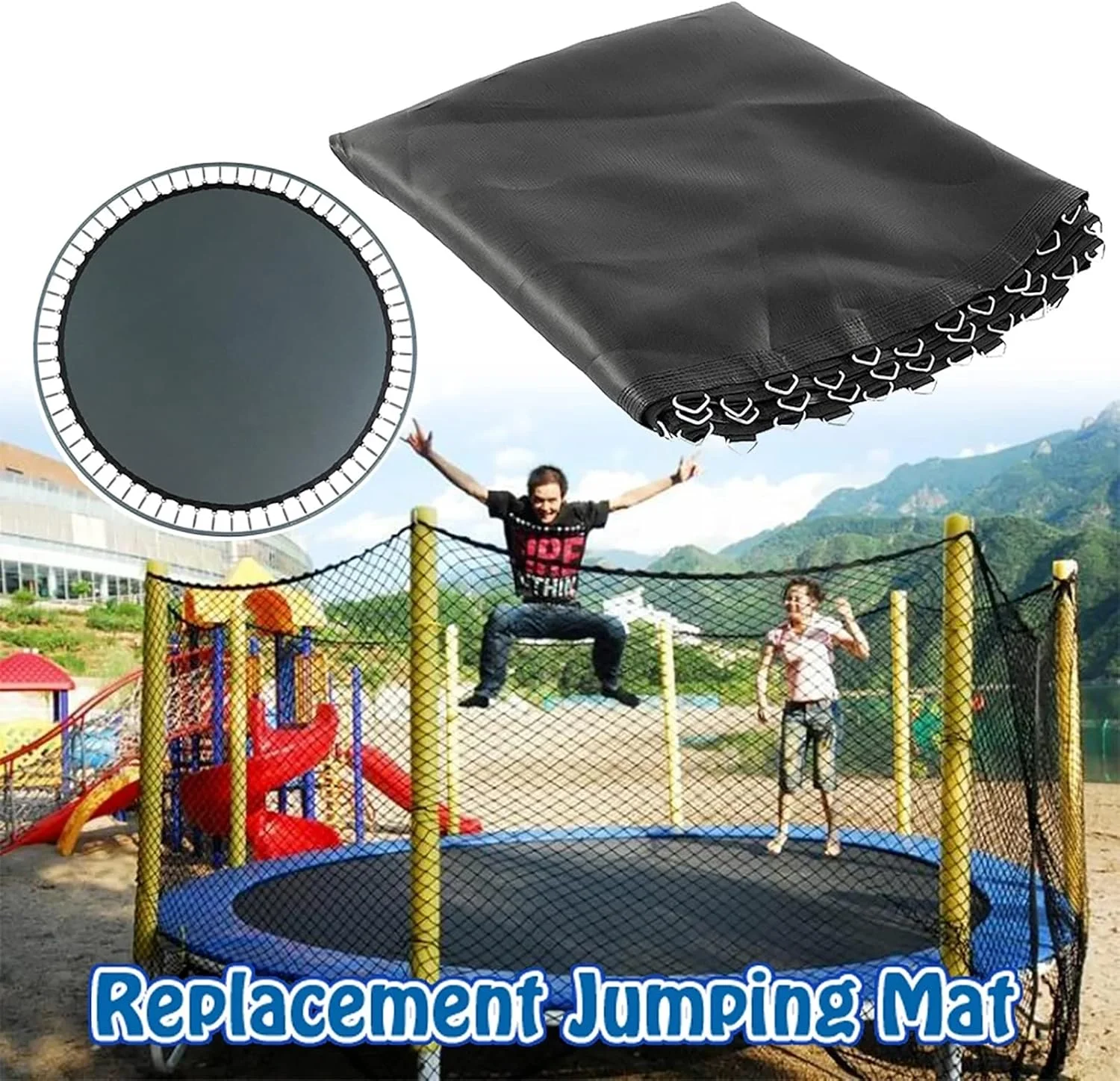 تشک ترامپولین BINNGY، مناسب برای ترامپولین های 8 فوت، 10 فوت، 12 فوت و 13 فوت، لوازم جانبی ترامپولین برای ترامپولین های گرد، 8 فوت، مشکی تشک ترامپولین BINNGY، مناسب برای ترامپولین های 8 فوت، 10 فوت، 12 فوت و 13 فوت، لوازم جانبی ترامپولین برای ترامپولین های گرد، 8 فوت، مشکی