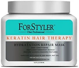 ماسک درمانی نرم کننده عمیق موهای خشک و آسیب دیده فور استایلر - درمان مو با کراتین 500 میلی لیتر