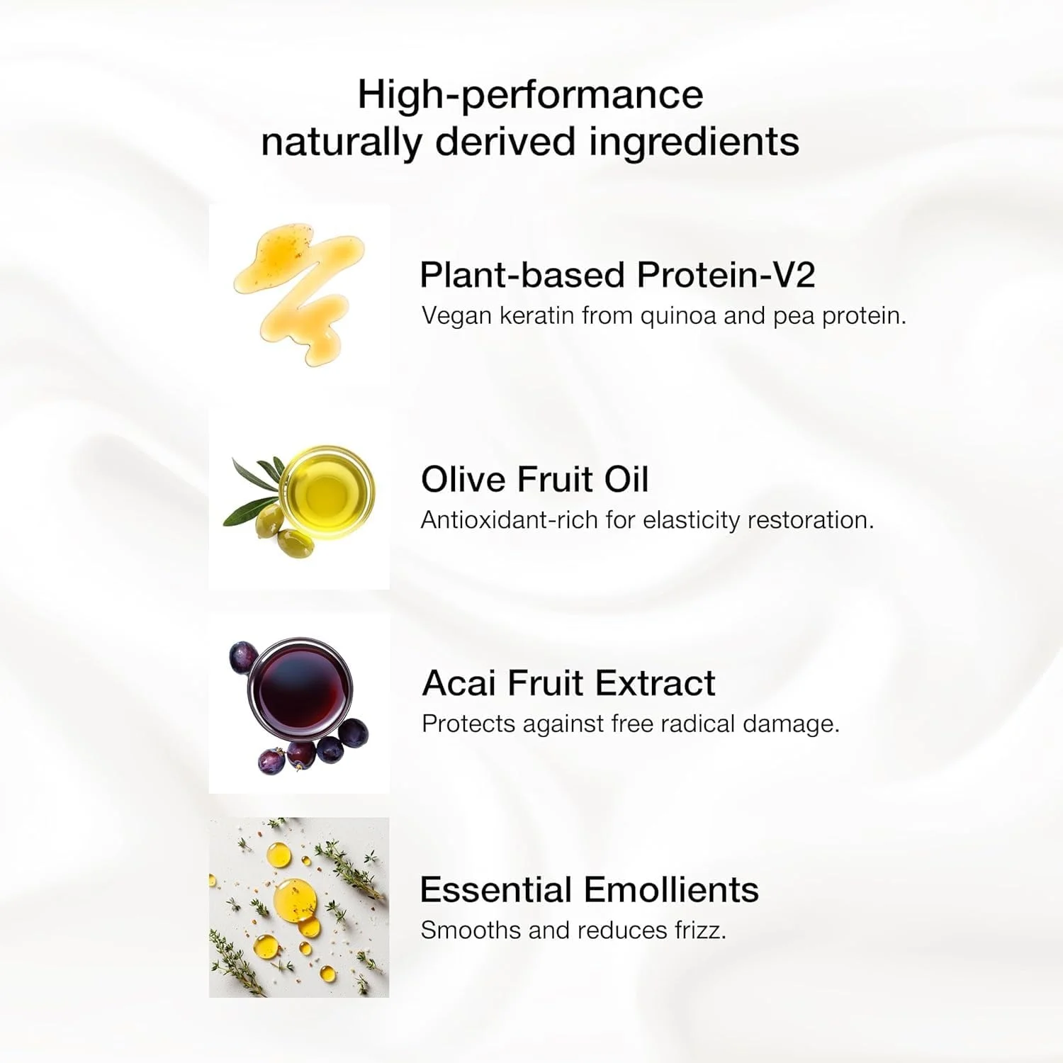 ماسک موی نانوپلاستی وگان جی کی هیر 650 میلی لیتر، ماسک ترمیم کننده عمقی مو با آکای، روغن زیتون، پروتئین گیاهی V2 برای موهای آسیب دیده - موهایی درخشان، سالم و بدون وز ارائه می دهد