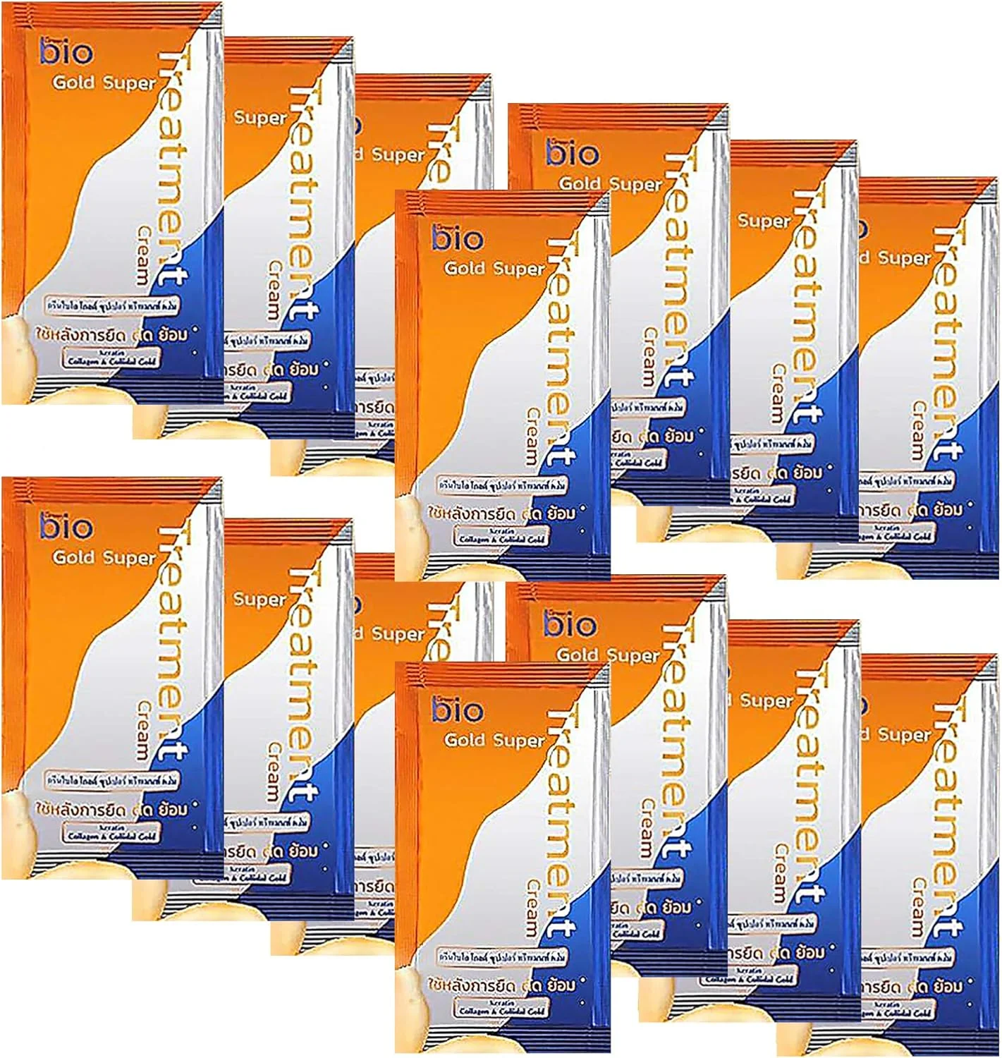 گرین‌بایو ۱۴ عددی ماسک مو کراتین طلایی ترمیم‌کننده عمیق، نرم‌کننده و مرطوب‌کننده برای موهای به شدت خشک و آسیب‌دیده، موخوره، موهای رنگ‌شده و دکلره‌شده، براق‌کننده و نرم‌کننده مو - فرمول جدید