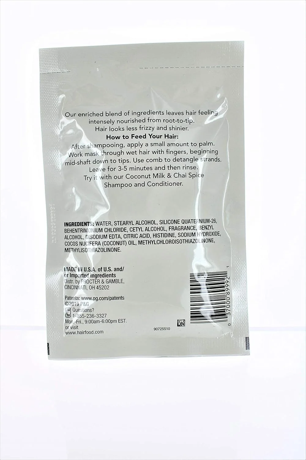 ماسک موی مغذی نارگیل Hair Food، 50 میلی لیتر (10 عدد)