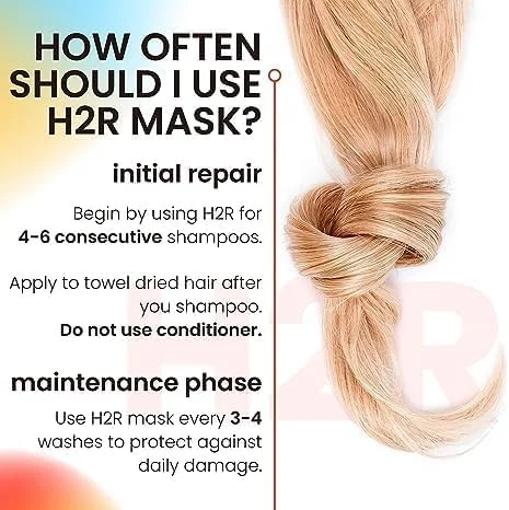 ماسک موی بدون نیاز به آبکشی | ماسک ترمیم کننده مولکولی مو برای درمان پیوند مو | رشد مو برای موهای نازک و موخوره | 3 دقیقه برای ترمیم آسیب مو ناشی از دکلره، مواد شیمیایی و حرارت