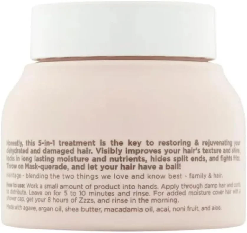 ماسک موی روغن آرگان مرطوب کننده هریتج برای ضد وز و آبرسانی - ماسک ترمیم کننده عمیق موهای فر با شی باتر، آلوئه و پروتئین سویا برای موهای خشک، آسیب دیده و فر - نرم کننده و درخشان کننده