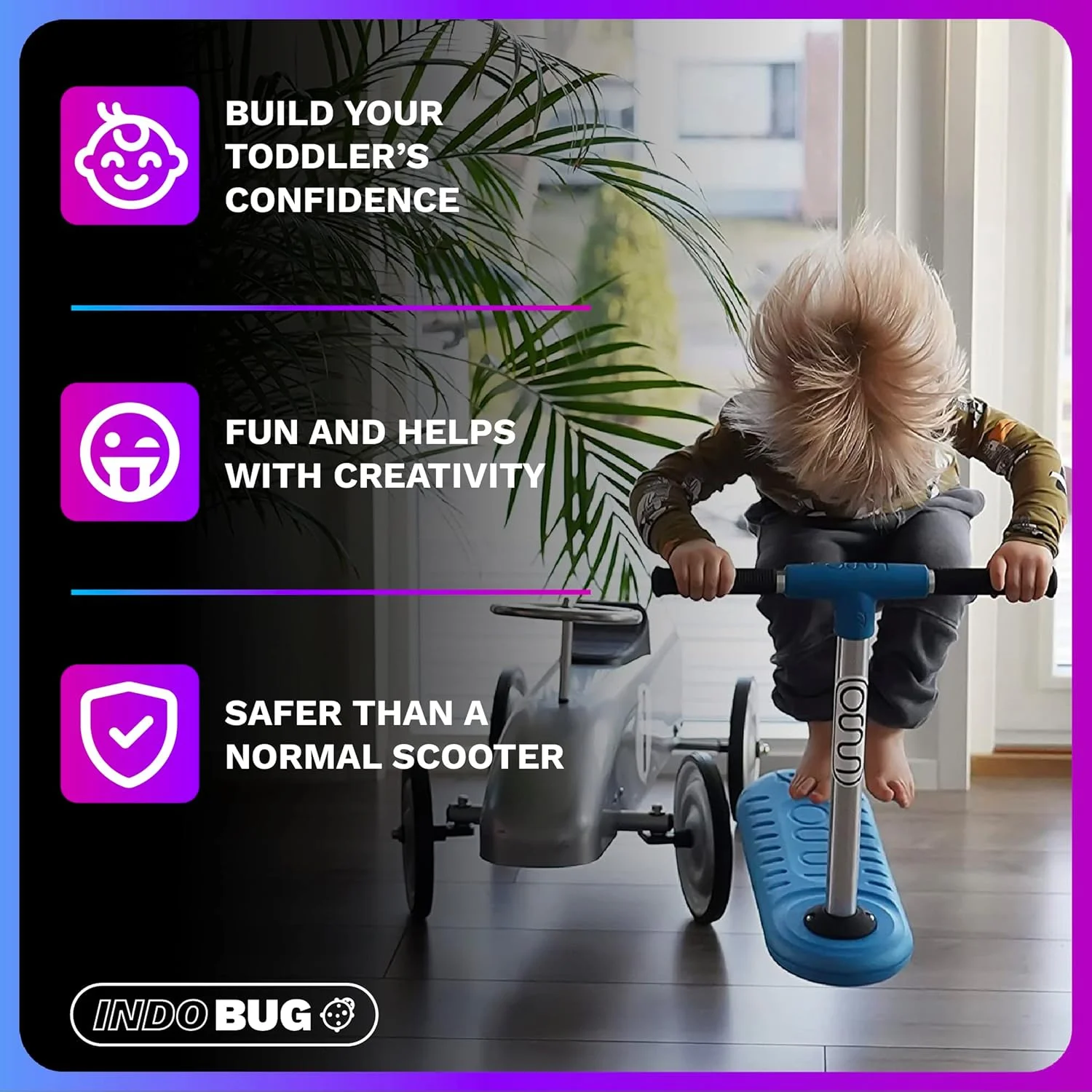 اسکوتر حرکات نمایشی ایندو - اسکوتر بدلکاری برای نوجوانان، کودکان و بزرگسالان - اسکوتر ترامپولین برای تمرین حرکات حرفه ای - اسکوتر داخل و خارج از خانه - حرفه ای ها و مبتدیان