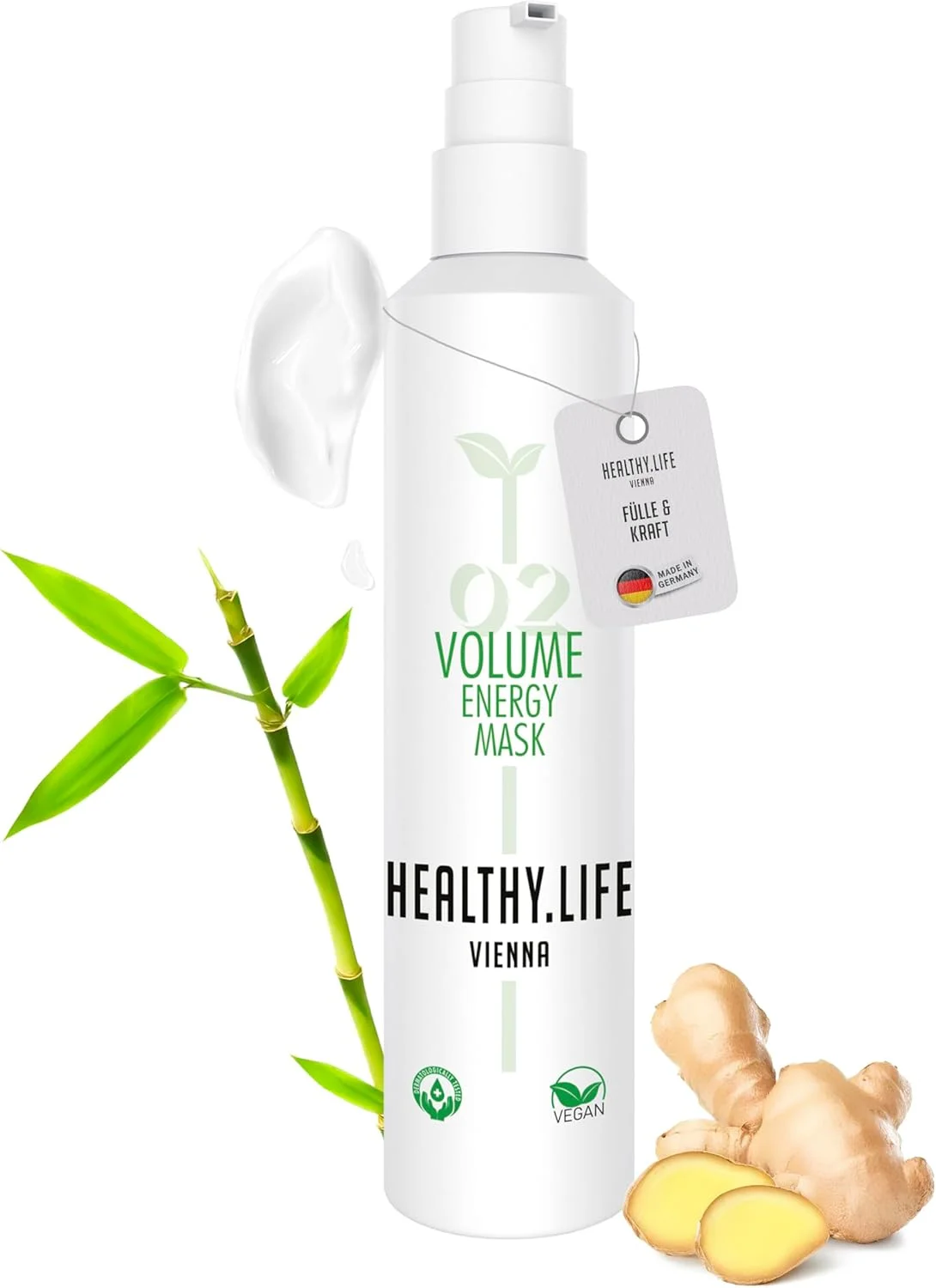 ماسک مو HLV برای حجم، درخشندگی و پرپشتی - وگان، حاوی پانتنول، ویتامین ها و جینکگو - درمان مو برای موهای نازک و ضعیف - ماسک مراقبت از مو، مراقبت از مو برای مردان و زنان (ماسک انرژی حجم دهنده 200 میلی لیتر) ماسک مو HLV برای حجم، درخشندگی و پرپشتی - وگان، حاوی پانتنول، ویتامین ها و جینکگو - درمان مو برای موهای نازک و ضعیف - ماسک مراقبت از مو، مراقبت از مو برای مردان و زنان (ماسک انرژی حجم دهنده 200 میلی لیتر)