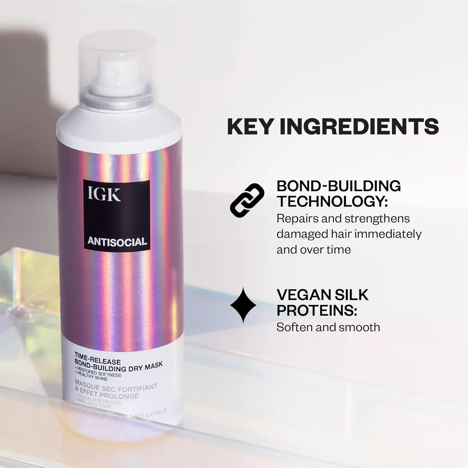 ماسک موی خشک ترمیم کننده و تقویت کننده مو آی جی کی - 148 میلی لیتر