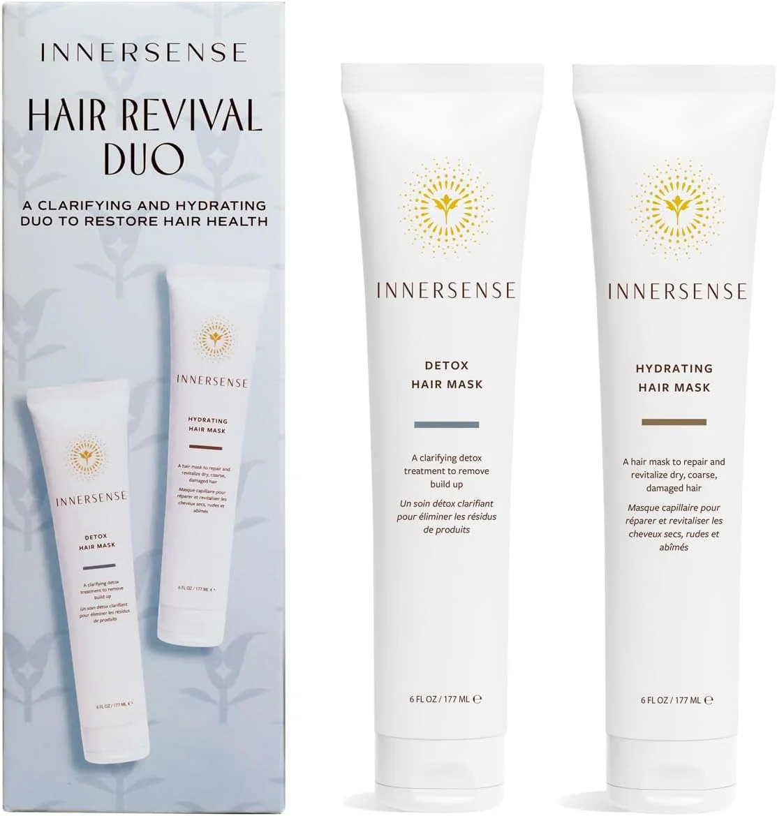 مجموعه تعطیلات احیا کننده موی ارگانیک اینرسنس | ماسک سم زدای مو، ماسک آبرسان مو | غیر سمی، بدون تست حیوانی، مراقبت موی پاک (مجموعه 2 عددی) مجموعه تعطیلات احیا کننده موی ارگانیک اینرسنس | ماسک سم زدای مو، ماسک آبرسان مو | غیر سمی، بدون تست حیوانی، مراقبت موی پاک (مجموعه 2 عددی)