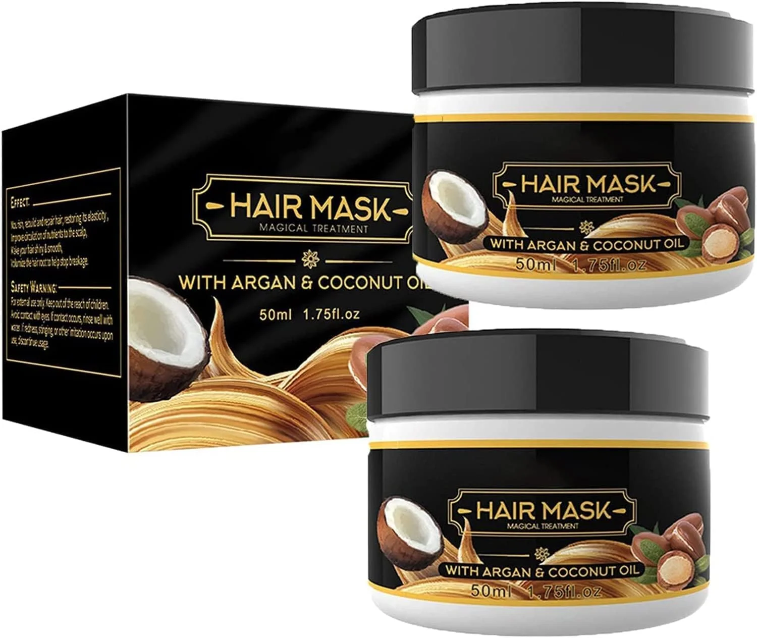 ماسک ترمیم کننده فوری مو حاوی کراتین، ماسک جادویی درمان مو، برای ترمیم عمقی ریشه موهای آسیب دیده، تغذیه و درمان پوست سر، مناسب برای موهای خشک و آسیب دیده و رشد مو (2 عدد)