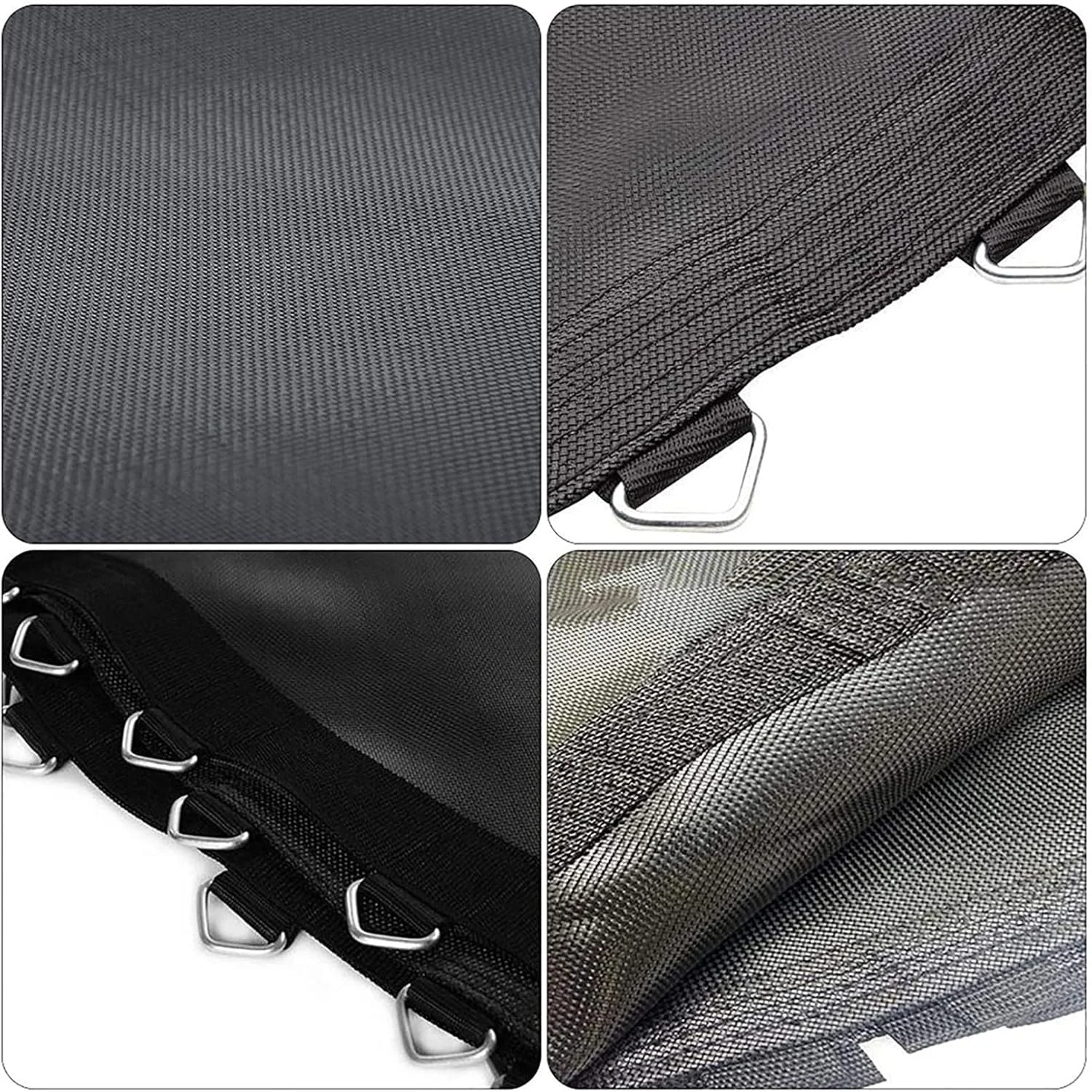 تشک ترامپولین، تشک پرش گرد مشکی 10 فوتی با 64 حلقه V، مقاوم در برابر اشعه ماوراء بنفش برای کودکان و بزرگسالان تشک ترامپولین، تشک پرش گرد مشکی 10 فوتی با 64 حلقه V، مقاوم در برابر اشعه ماوراء بنفش برای کودکان و بزرگسالان