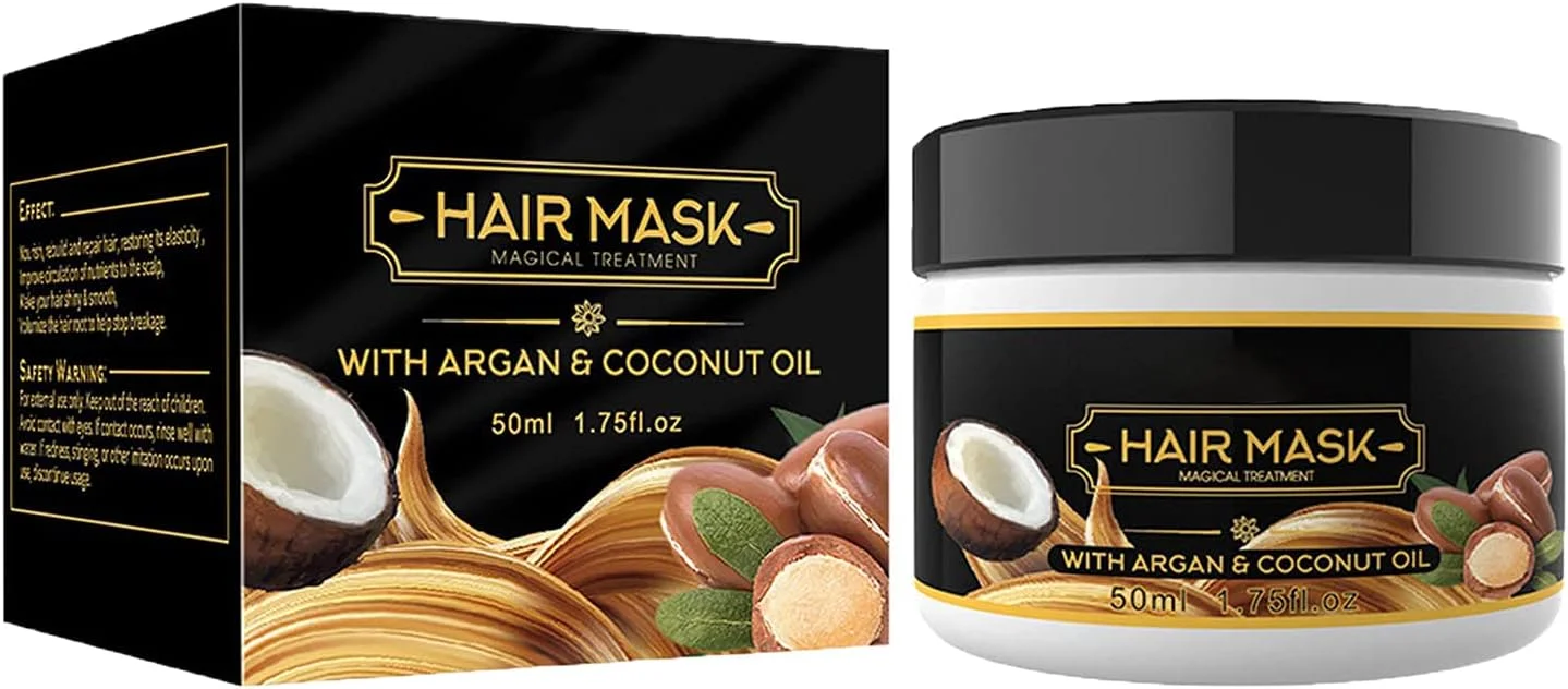 ماسک ترمیم کننده فوری مو حاوی کراتین، ماسک جادویی درمان مو، ترمیم پیشرفته ریشه و آسیب دیدگی مو، نرم کننده عمیق مناسب برای موهای خشک، آسیب دیده و رشد مو (1 عدد)