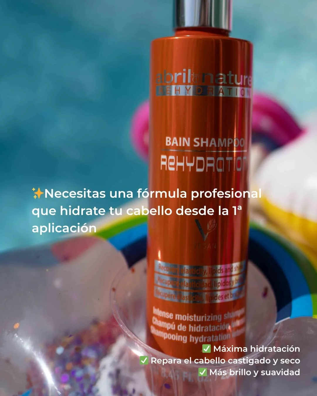 آبريل ات نیچر ماسک فوری آبرسانی کراتین 200 میلی لیتر، درمان موهای خشک، بازگرداندن استحکام به فیبر مو، مرطوب کننده مو، ضد وز مو