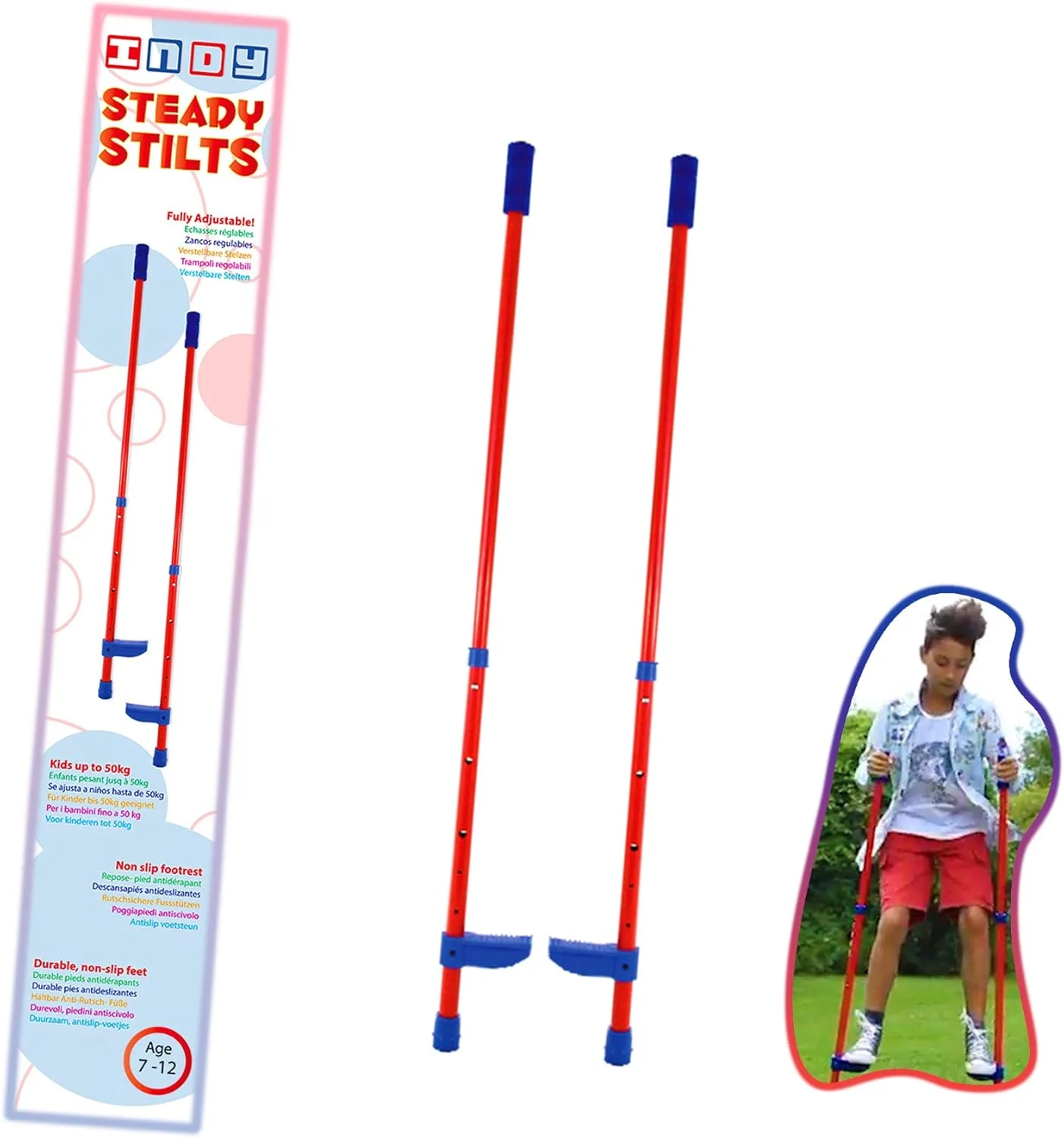 چوب پا تعادلی فولادی قابل تنظیم دستی جونیور چوب پا تعادلی فولادی قابل تنظیم دستی جونیور