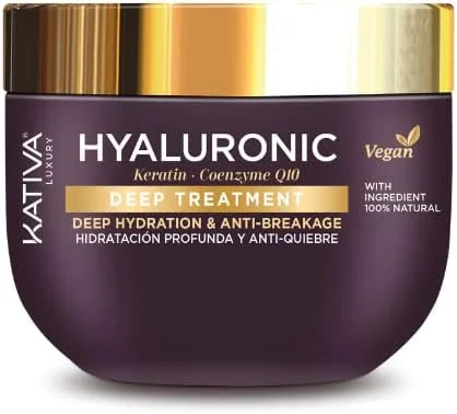 ماسک موی ترمیم کننده عمیق کاتیوا حاوی هیالورونیک، کراتین و کوآنزیم Q10 حجم 300 میلی لیتر