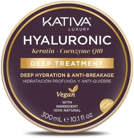 ماسک موی ترمیم کننده عمیق کاتیوا حاوی هیالورونیک، کراتین و کوآنزیم Q10 حجم 300 میلی لیتر ماسک موی ترمیم کننده عمیق کاتیوا حاوی هیالورونیک، کراتین و کوآنزیم Q10 حجم 300 میلی لیتر
