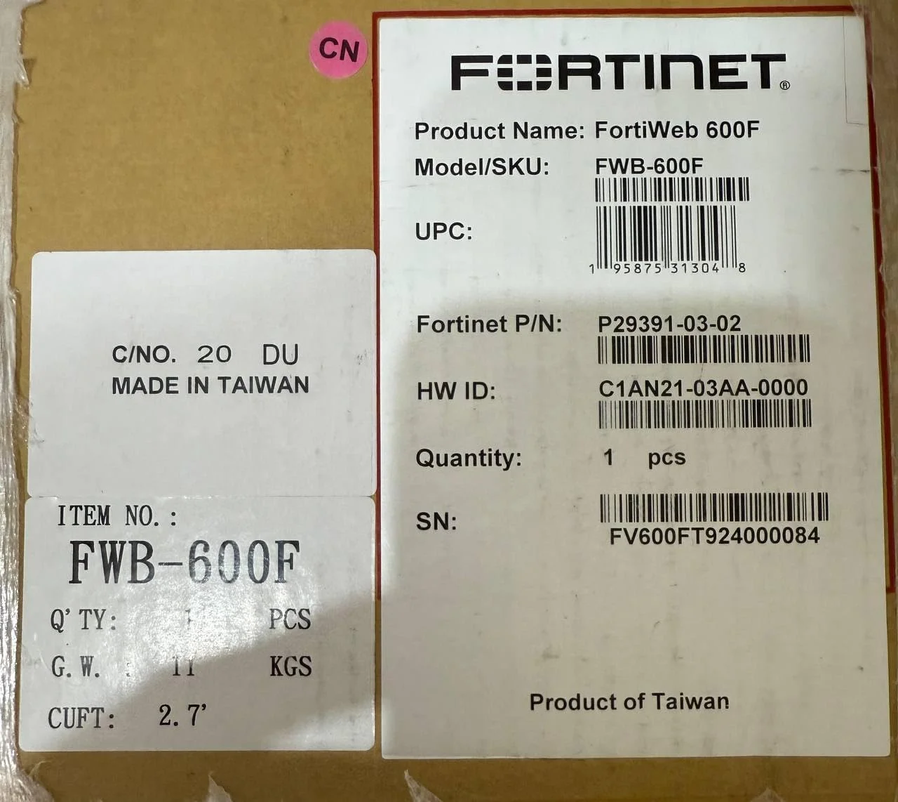 Enterprise Web Application Firewall 600F