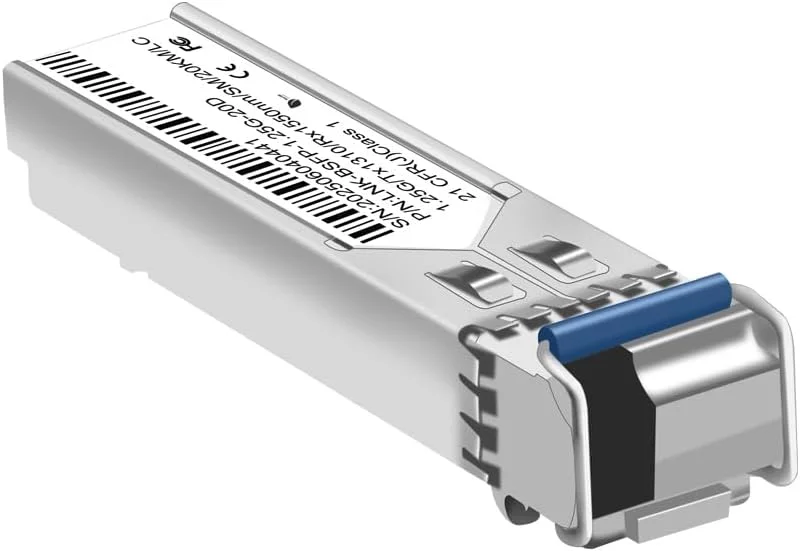 ماژول فرستنده و گیرنده دو طرفه تک حالته LC با سرعت 1.25 گیگابیت بر ثانیه، برد 20 کیلومتر، 1310nm TX / 1550nm RX، 1550nm TX / 1310nm RX، پشتیبانی از DDM، 0 درجه سانتیگراد تا +70 درجه سانتیگراد (دو عدد) ماژول فرستنده و گیرنده دو طرفه تک حالته LC با سرعت 1.25 گیگابیت بر ثانیه، برد 20 کیلومتر، 1310nm TX / 1550nm RX، 1550nm TX / 1310nm RX، پشتیبانی از DDM، 0 درجه سانتیگراد تا +70 درجه سانتیگراد (دو عدد)