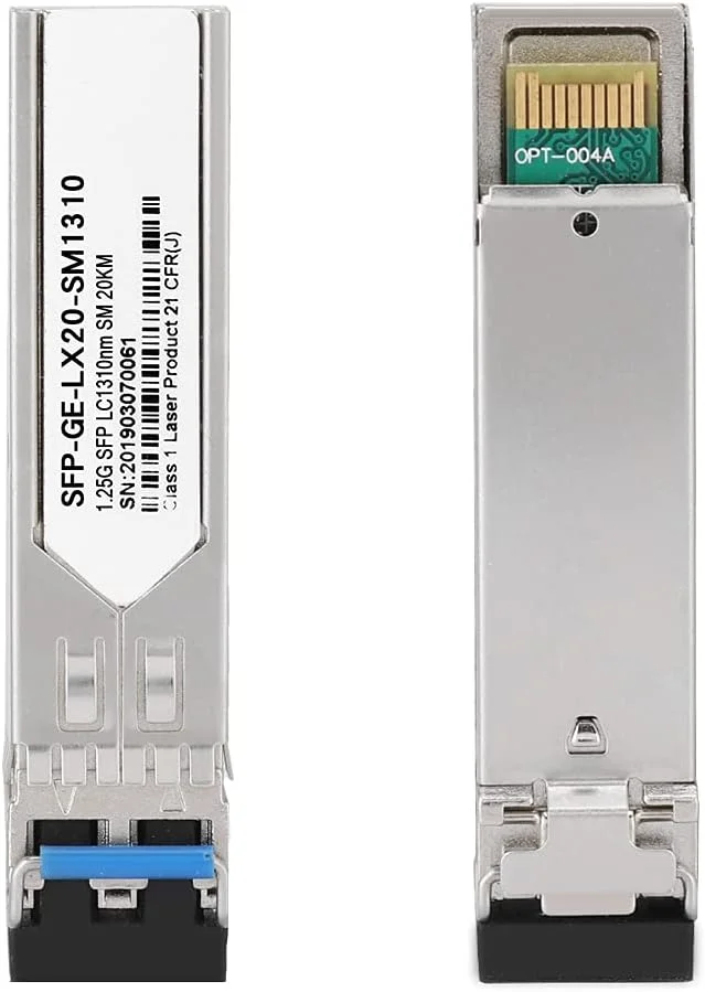 ماژول فرستنده و گیرنده فیبر نوری دوگانه گیگابیتی تک حالته AIQ- YP19013 SFP- GE- LX20- SM1310 20KM