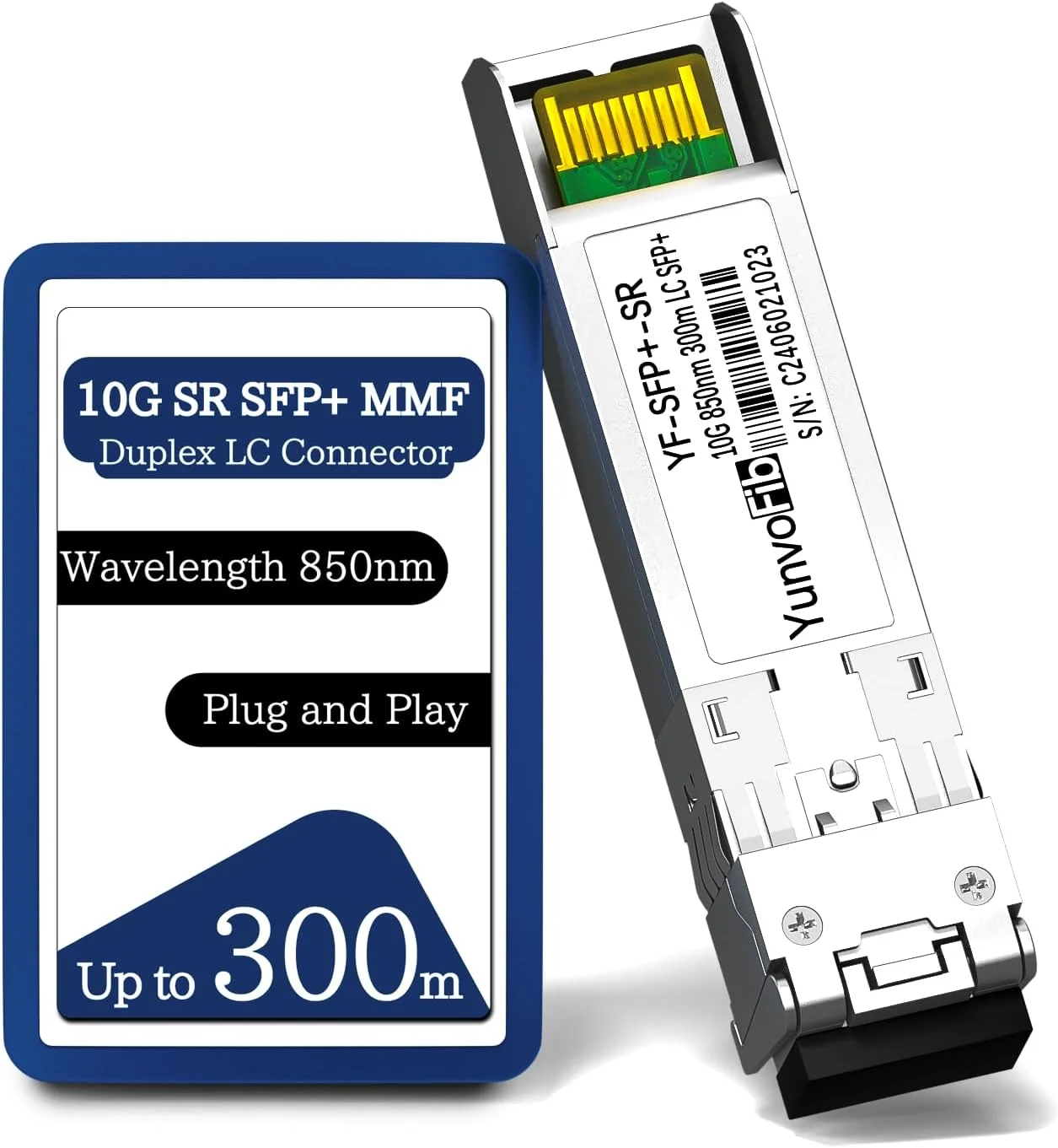فرستنده و گیرنده چند حالته یونوفایب 10 گیگابیت بر ثانیه SR 850 نانومتر 300 متر LC SFP+ فرستنده و گیرنده چند حالته یونوفایب 10 گیگابیت بر ثانیه SR 850 نانومتر 300 متر LC SFP+