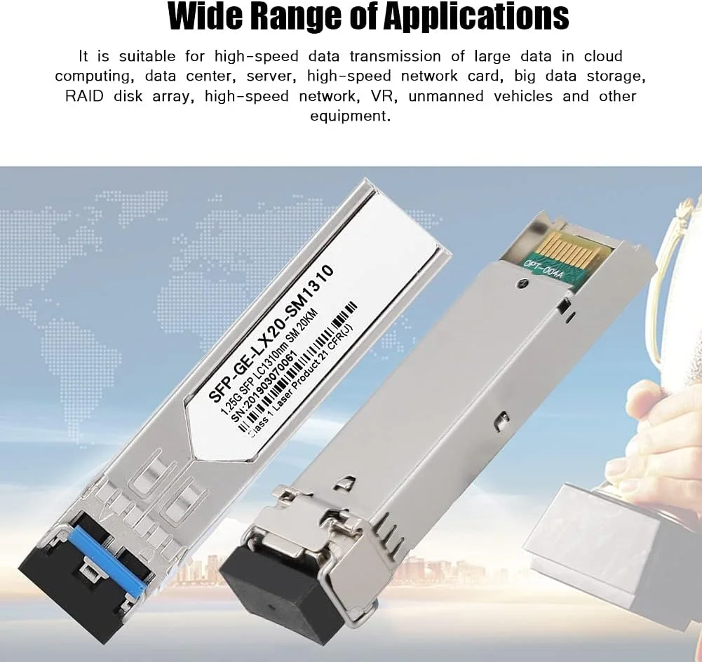 ماژول فرستنده و گیرنده فیبر نوری دوگانه گیگابیتی تک حالته AIQ- YP19013 SFP- GE- LX20- SM1310 20KM ماژول فرستنده و گیرنده فیبر نوری دوگانه گیگابیتی تک حالته AIQ- YP19013 SFP- GE- LX20- SM1310 20KM