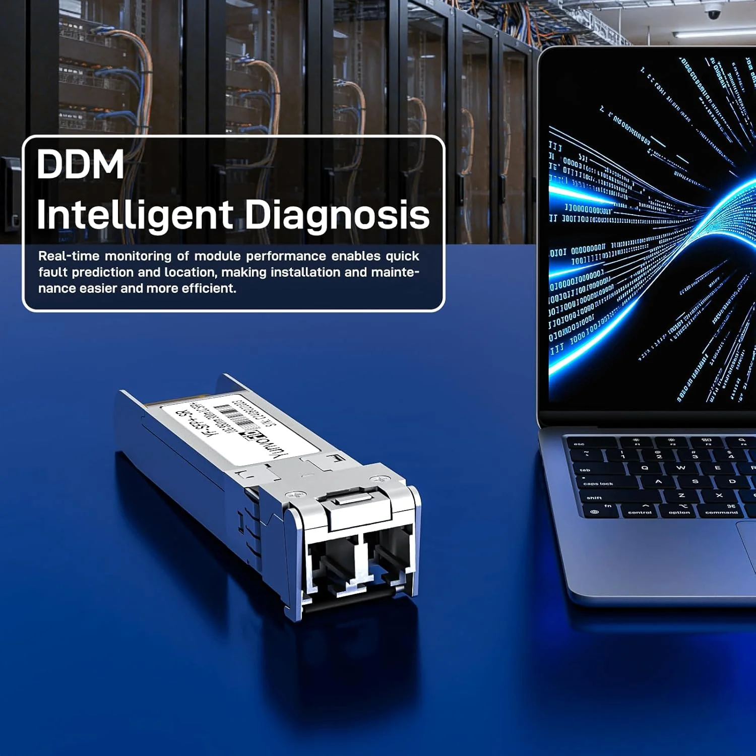 فرستنده و گیرنده چند حالته یونوفایب 10 گیگابیت بر ثانیه SR 850 نانومتر 300 متر LC SFP+ فرستنده و گیرنده چند حالته یونوفایب 10 گیگابیت بر ثانیه SR 850 نانومتر 300 متر LC SFP+