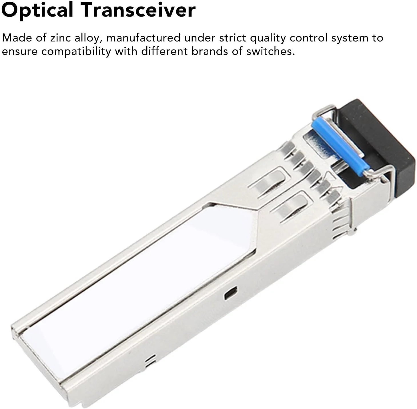 فرستنده و گیرنده SFP با سرعت ۱.۲۵G به همراه درپوش گرد و غبار، فاصله انتقال ۱۰ کیلومتر، تک فیبر تک حالته Tx۱۳۱۰/Rx۱۵۵۰nm با عملکرد DDM