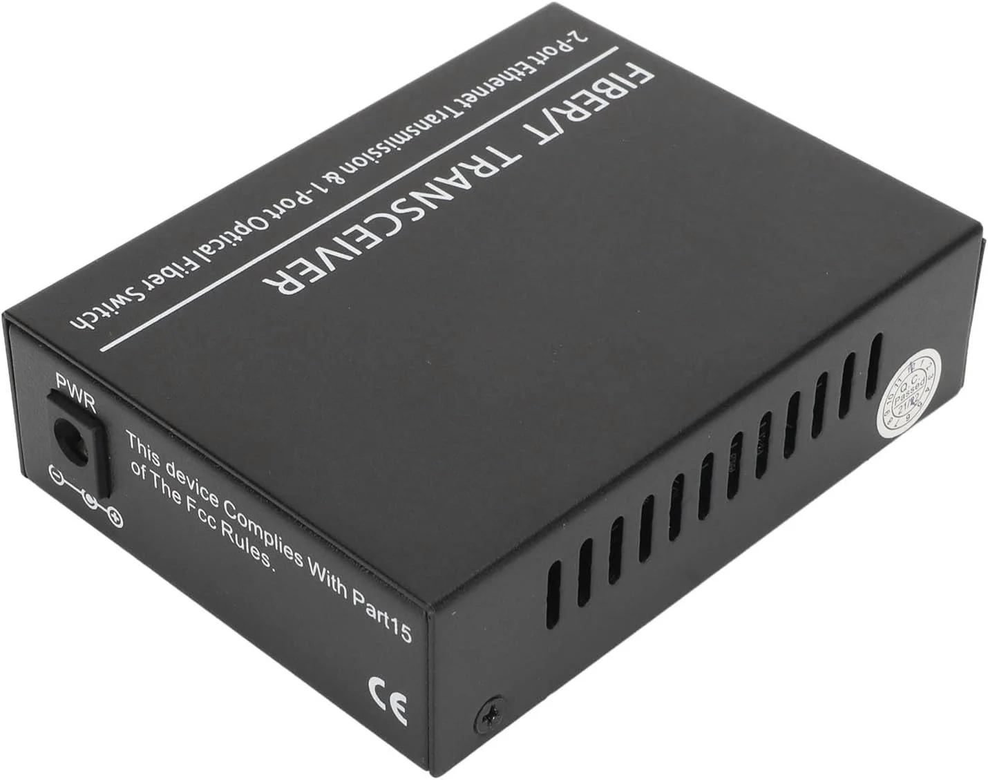 مبدل فیبر نوری TLG F312، مبدل رسانه فیبر SFP گیگابیتی به RJ45، 1 پورت نوری گیگابیتی، 2 پورت الکتریکی (پریز UK)