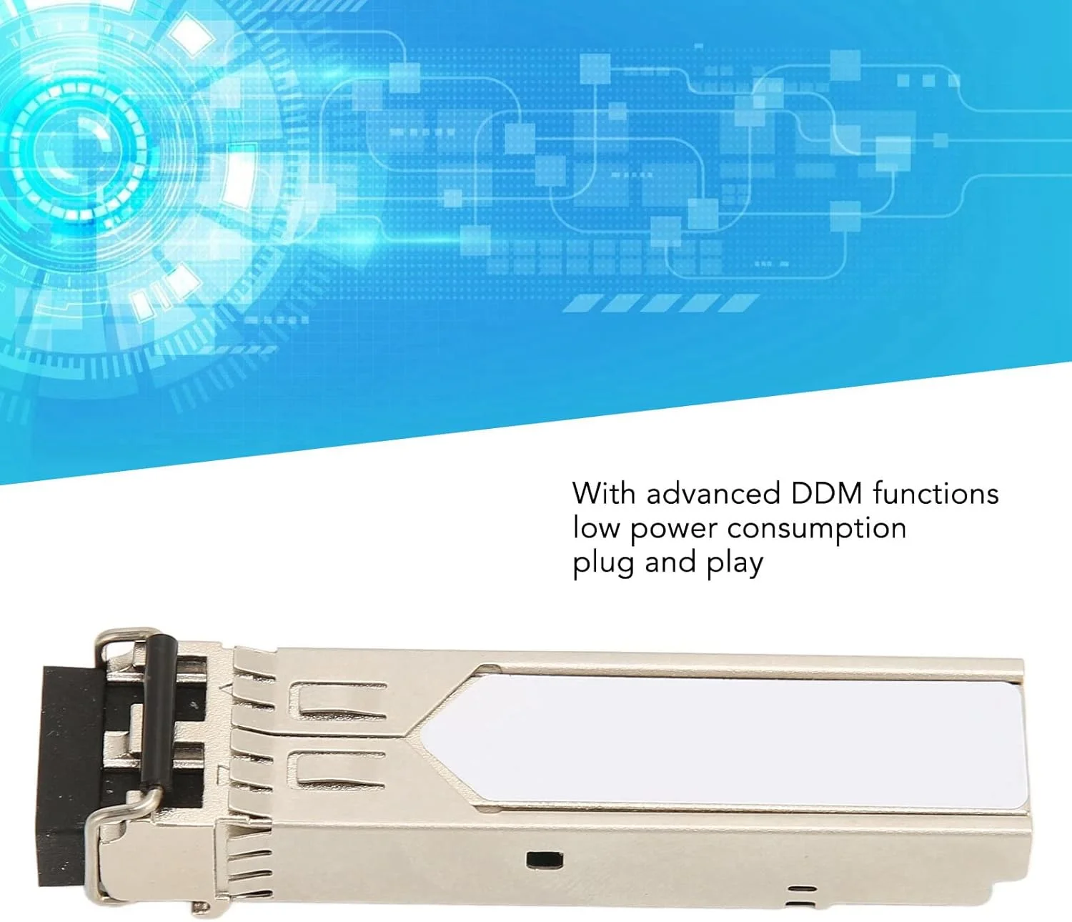 فرستنده و گیرنده SFP با سرعت 1.25 گیگابیت بر ثانیه، ماژول نوری SFP چند حالته دو فیبر 850 نانومتری، فاصله انتقال 550 متری، پشتیبانی از DDM، نصب آسان