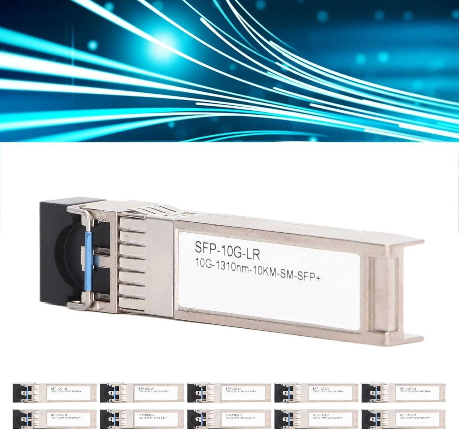 فرستنده و گیرنده SFP، بسته 10 عددی ماژول نوری گیگابیتی اترنت 1000 مگابیت بر ثانیه RJ45 ماژول تبدیل فوتوالکتریک SFP?GE?T