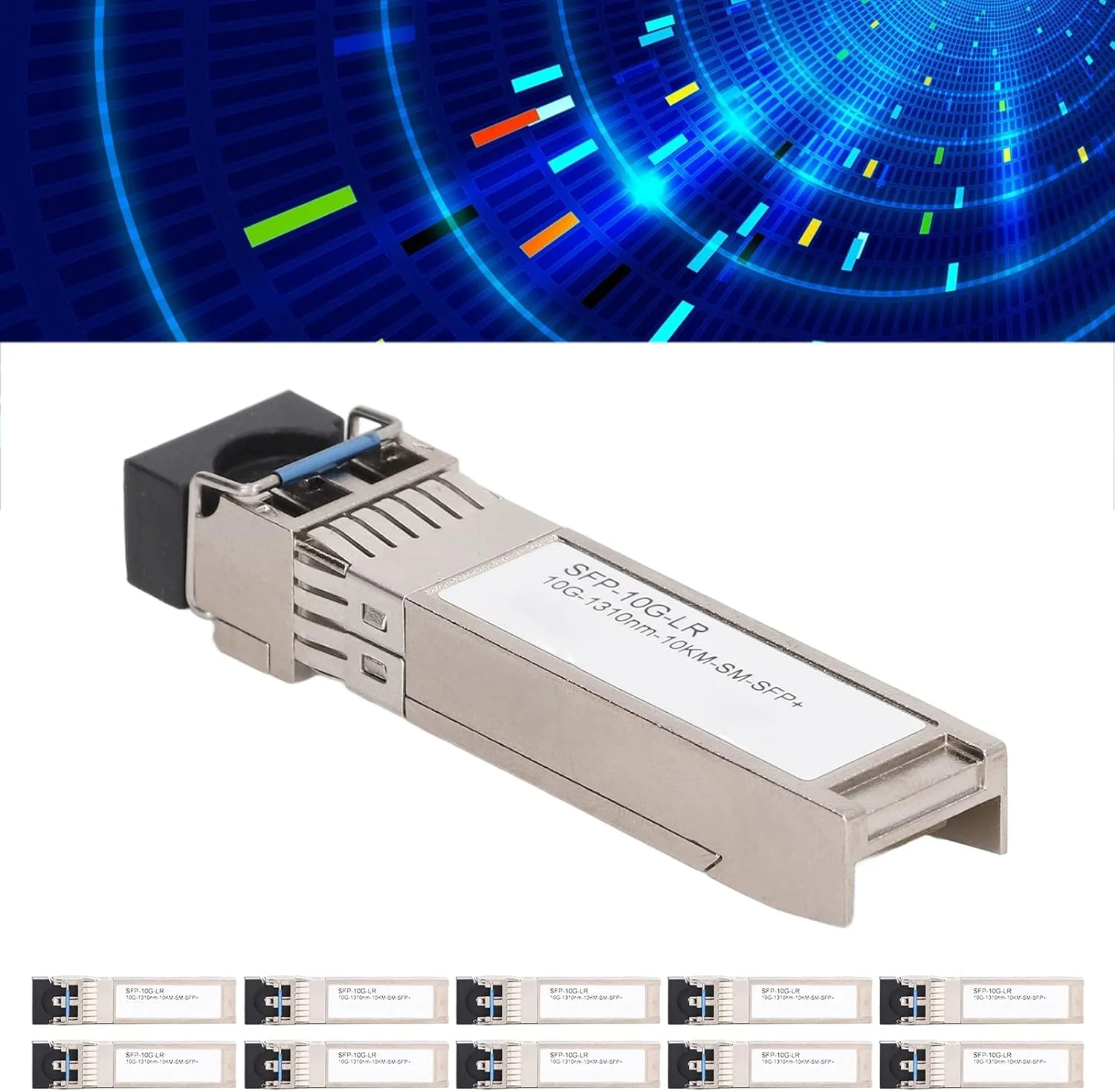 فرستنده و گیرنده SFP، بسته 10 عددی ماژول نوری گیگابیتی اترنت 1000 مگابیت بر ثانیه RJ45 ماژول تبدیل فوتوالکتریک SFP?GE?T