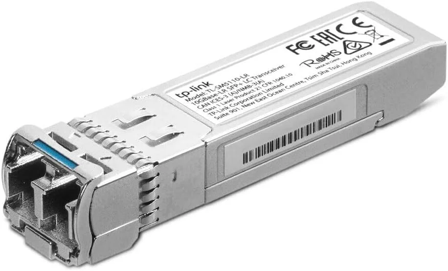 فرستنده و گیرنده فیبر نوری 10G-LR SFP+ LC مدل TP-Link TL-SM5110-LR، ماژول SFP تک حالته | نصب آسان | رابط LC Duplex | قابلیت اتصال سریع | پشتیبانی از فاصله تا 10 کیلومتر | پشتیبانی از SFP+MSA و DDM