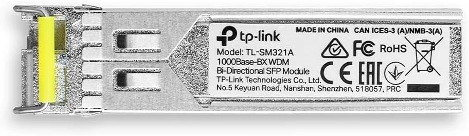 ماژول فرستنده و گیرنده شبکه ای SFP مدل TP-Link 1000baseBX WDM با سرعت 1250 مگابیت بر ثانیه
