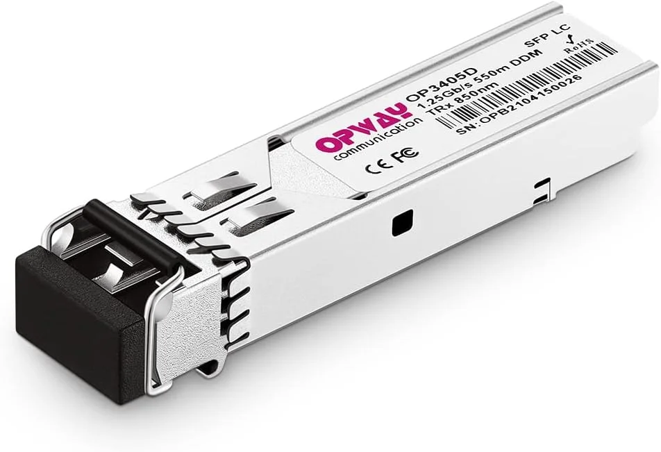 ماژول فرستنده-گیرنده فیبر نوری Tongyu 1.25Gb/s 1000Base-SX SFP، برد 550 متر، طول موج 850 نانومتر، DDMI، سازگار با سیسکو