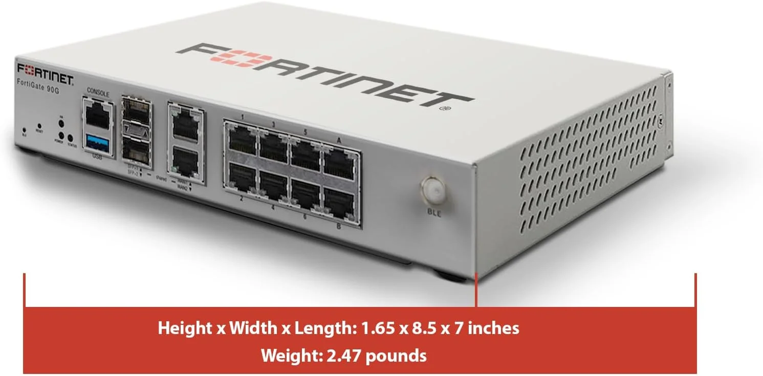 دستگاه امنیت شبکه FortiGate-90G به همراه یک سال محافظت یکپارچه از تهدیدات FortiGuard (UTP) و FortiCare Premium (FG-90G-BDL-950-12)