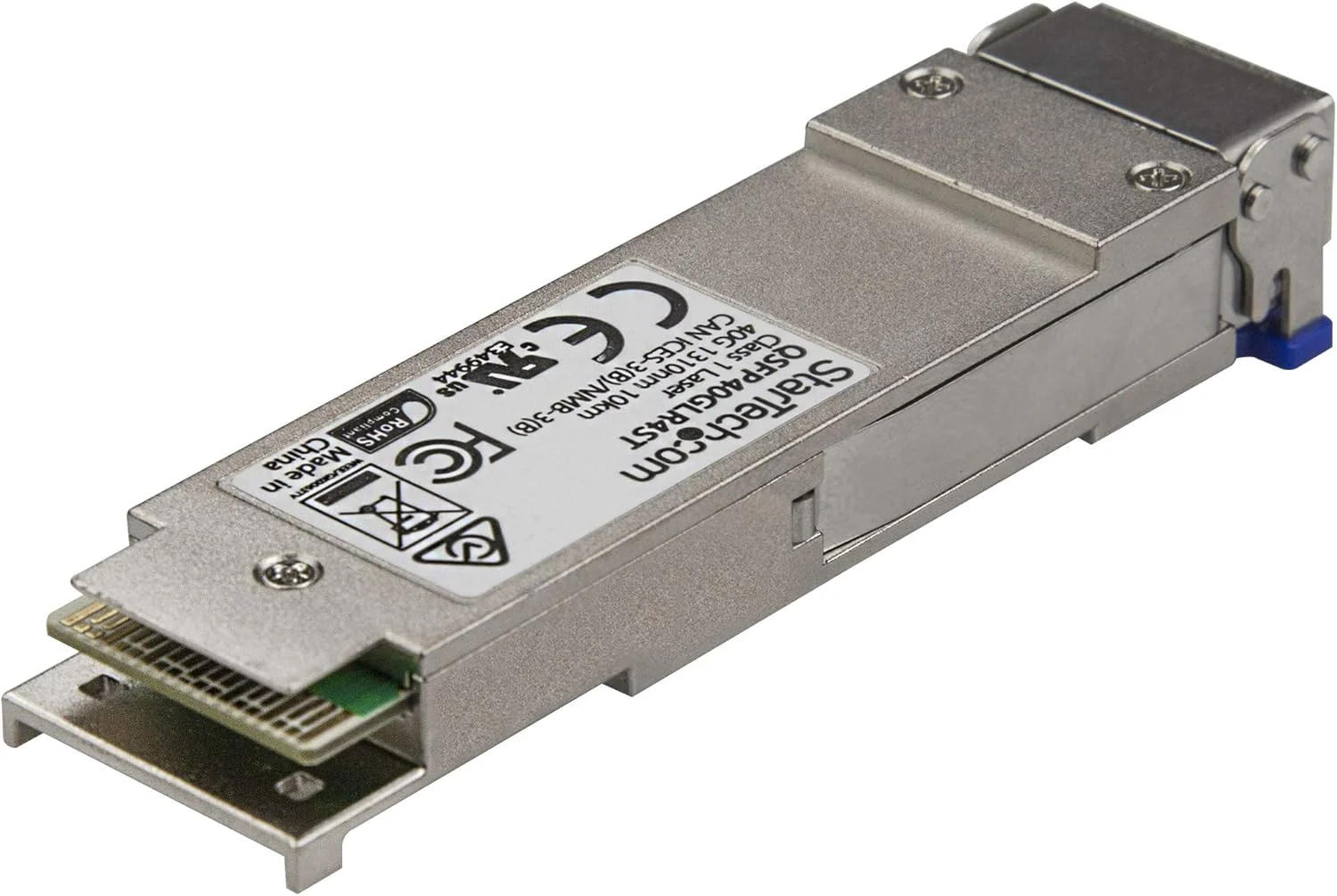 ماژول QSFP+ سازگار با Dell EMC QSFP-40G-LR4 از StarTech.com - فرستنده و گیرنده نوری فیبر تک حالته 40GBASE-LR4-40GbE SMF - اترنت گیگابیتی 40GE QSFP+ - LC 10km - 1311nm - DDM (QSFP40GLR4ES)