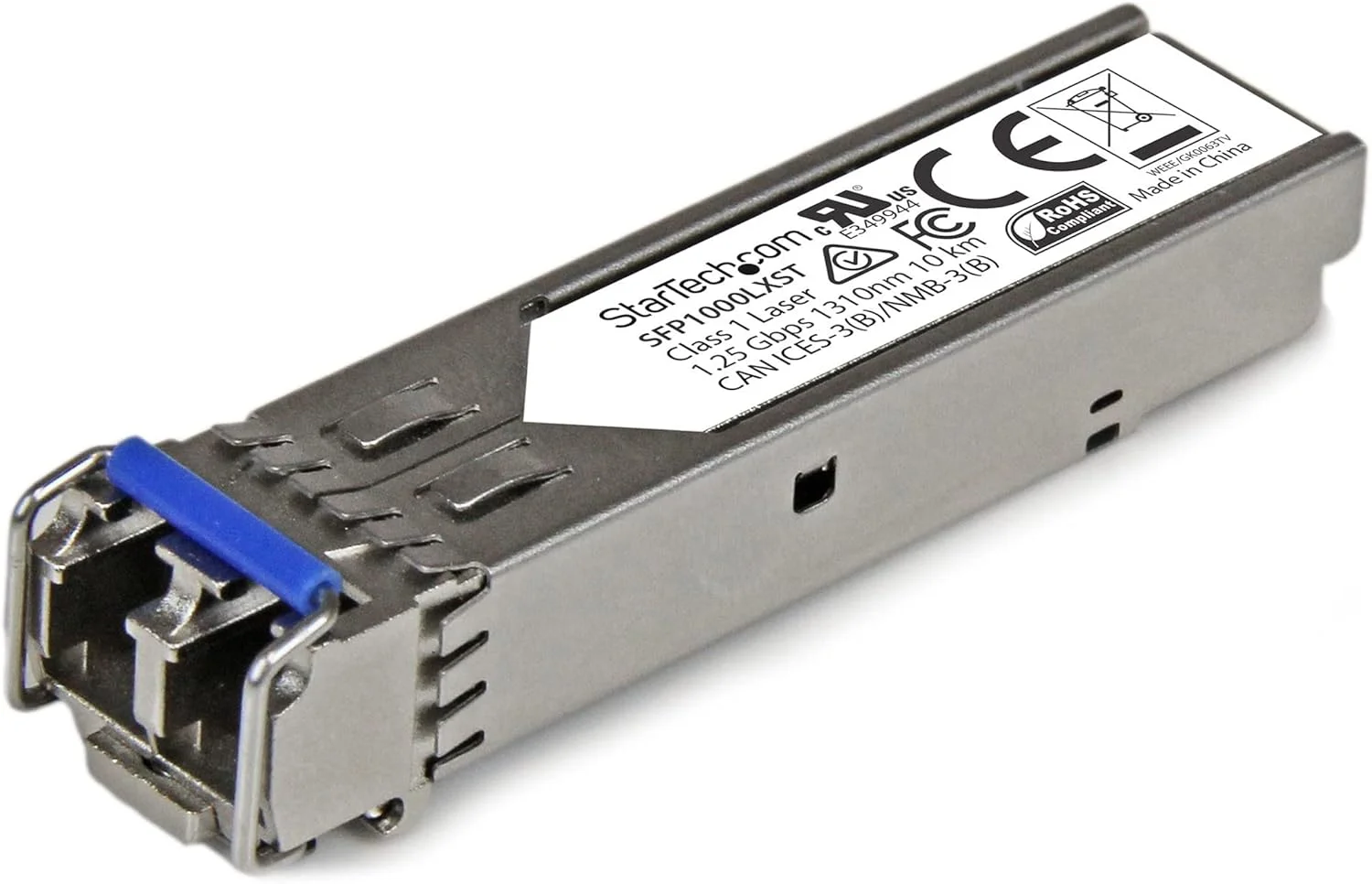 ماژول SFP سازگار با MSA Uncoded از StarTech.com - 1000BASE-LX - فرستنده و گیرنده فیبر نوری تک حالته (SMF) 1GbE - اترنت گیگابیتی 1GE SFP - LC 10km - 1310nm - DDM (SFP1000LXST)