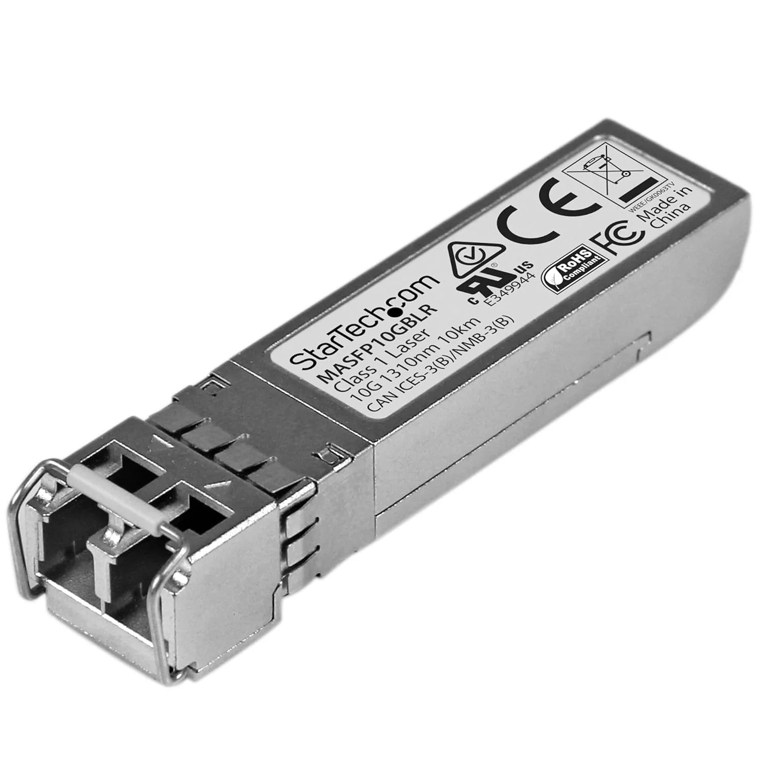 ماژول SFP+ سازگار با Cisco Meraki MA-SFP-10GB-LR - 10GBASE-LR - فرستنده و گیرنده فیبر نوری تک حالته 10GbE - 10GbE SFP+ - LC 10km 1310nm DDM Cisco Meraki MS225, MX400 (MASFP10GBLR)