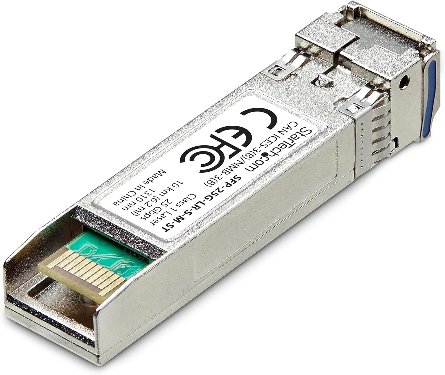 ماژول SFP28 مدل SFP-25G-LR-S شرکت StarTech.com، فیبر تک حالته (SMF) 25G، سرعت 25GbE تا 10 کیلومتر، فرستنده و گیرنده نوری LC
