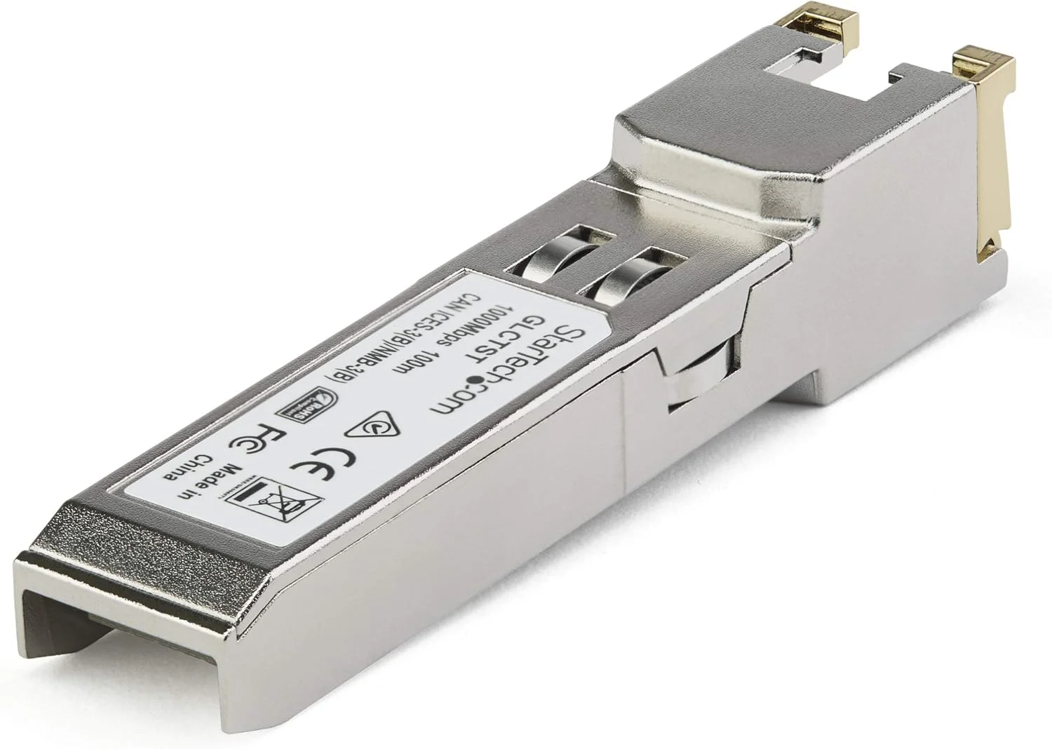 ماژول اس‌اف‌پی سازگار با Juniper CTP-SFP-1GE-T از StarTech.com - 1000BASE-T - SFP به RJ45 Cat6/Cat5e - اس‌اف‌پی اترنت گیگابیتی 1GE - RJ-45 100 متری - (CTPSFP1GETST)