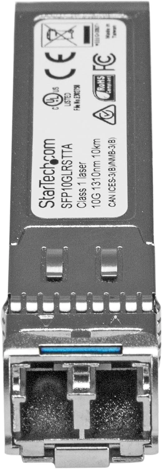 ماژول فیبر نوری سازگار StarTech.com Cisco SFP-10G-LR-S - فرستنده و گیرنده نوری فیبر تک حالته 10GbE - 10GBASE-LR - SFP+ 10GbE - LC 10km 1310nm DDM Cisco Firepower, ASR9000, C9300 (SFP10GLRSTTA)