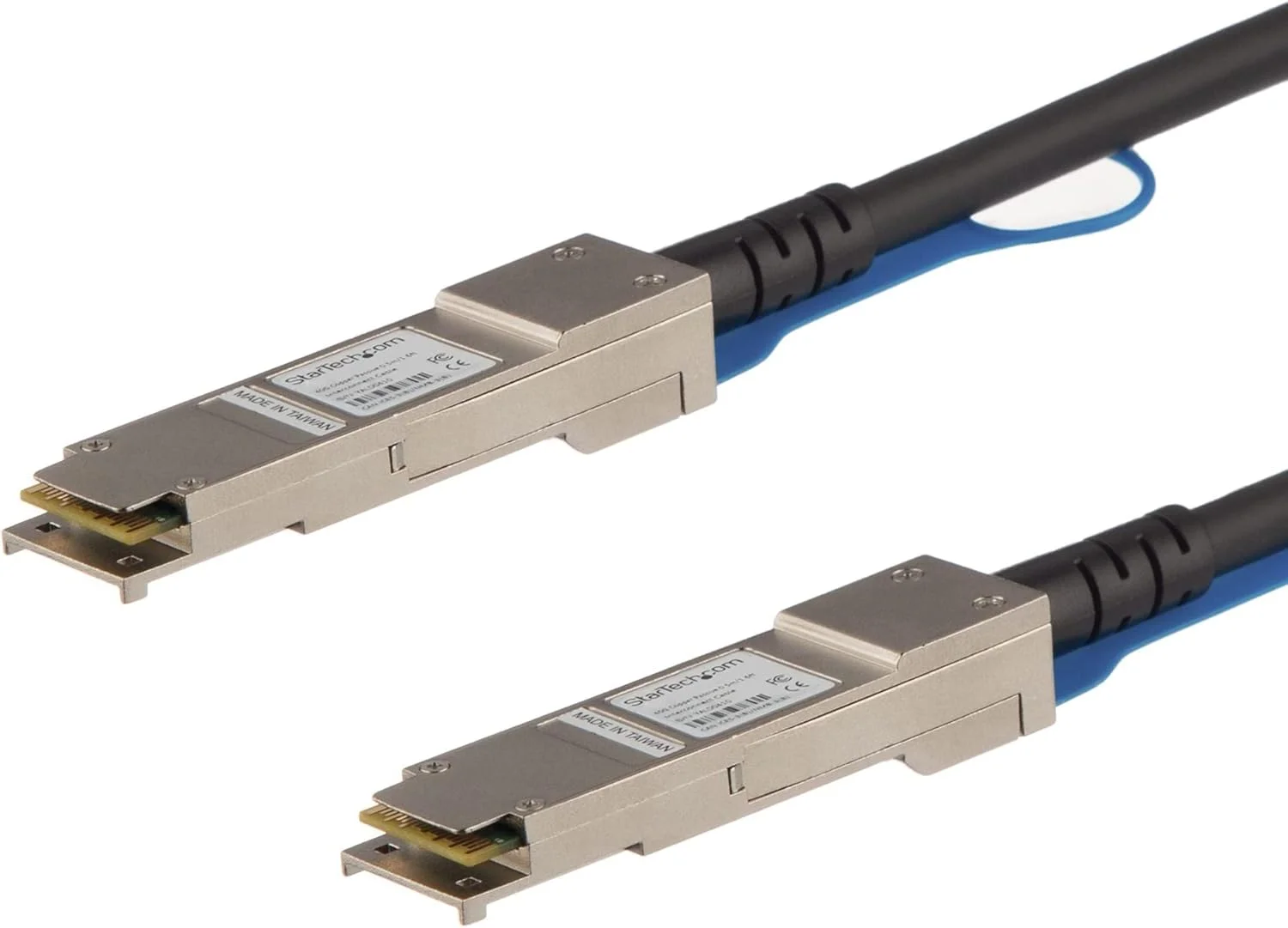 کابل اتصال مستقیم Twinax سازگار با Cisco QSFP-H40G-CU0-5M از StarTech.com - کابل 0.5 متری QSFP+ - سرعت 40 گیگابیت بر ثانیه - DAC غیرفعال