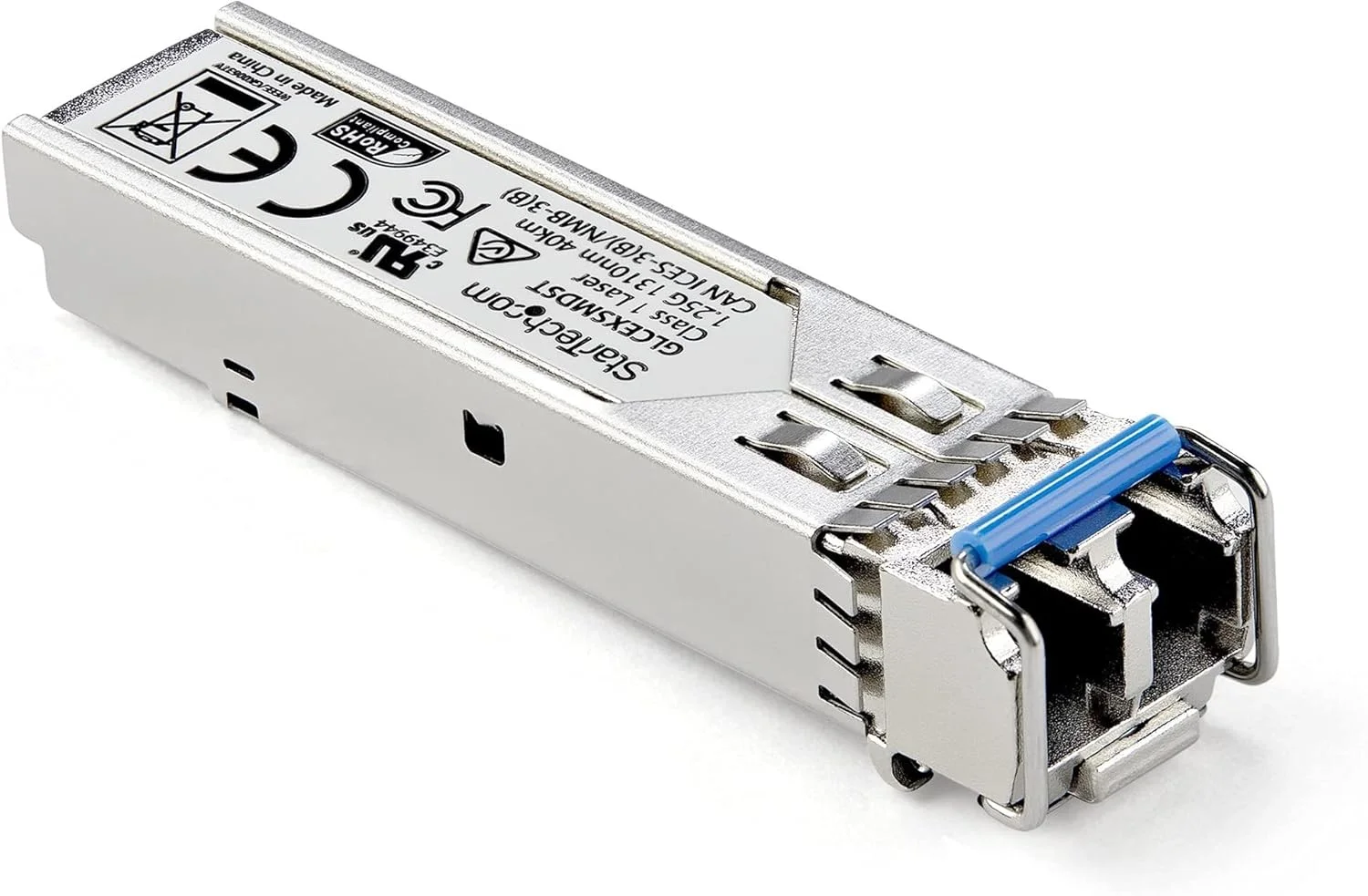 ماژول فرستنده و گیرنده فیبر نوری گیگابیتی StarTech.com سازگار با Cisco GLC-EX-SMD - ماژول SFP 1000Base-EX - SM LC - 40km - 1310nm ماژول فرستنده و گیرنده فیبر نوری گیگابیتی StarTech.com سازگار با Cisco GLC-EX-SMD - ماژول SFP 1000Base-EX - SM LC - 40km - 1310nm