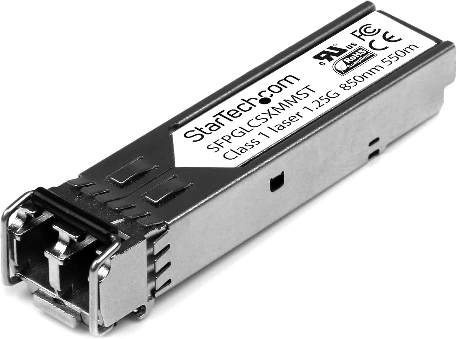 ماژول SFP سازگار با Cisco GLC-SX-MM از StarTech.com - 1000BASE-SX - فرستنده و گیرنده فیبر نوری چند حالته 1GbE - اترنت گیگابیتی 1GE SFP - LC 550m - 850nm - Cisco IE3400, IE3300, IE3200 (SFPGLCSXMMST)