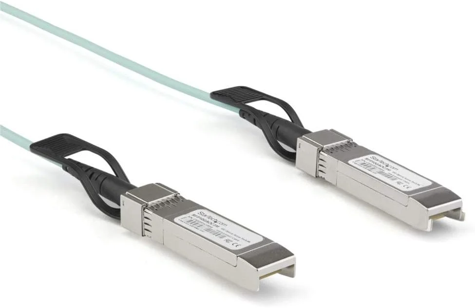 کابل فیبر نوری فعال +SFP به +SFP سازگار با Dell EMC AOC-SFP-10G-2M StarTech.com، طول 2 متر - فیبر نوری فعال +SFP 10GbE - کابل +SFP با سرعت 10 گیگابیت بر ثانیه - Z9100 (AOCSFP10G2ME)