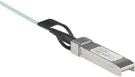 کابل فیبر نوری فعال +SFP سازگار با Dell EMC AOC-SFP-10G-5M، طول 5 متر - فیبر نوری فعال +SFP 10 گیگابیت بر ثانیه - کابل ماژول فرستنده گیرنده +SFP / Mini GBIC با سرعت 10 گیگابیت بر ثانیه (AOCSFP10G5ME)