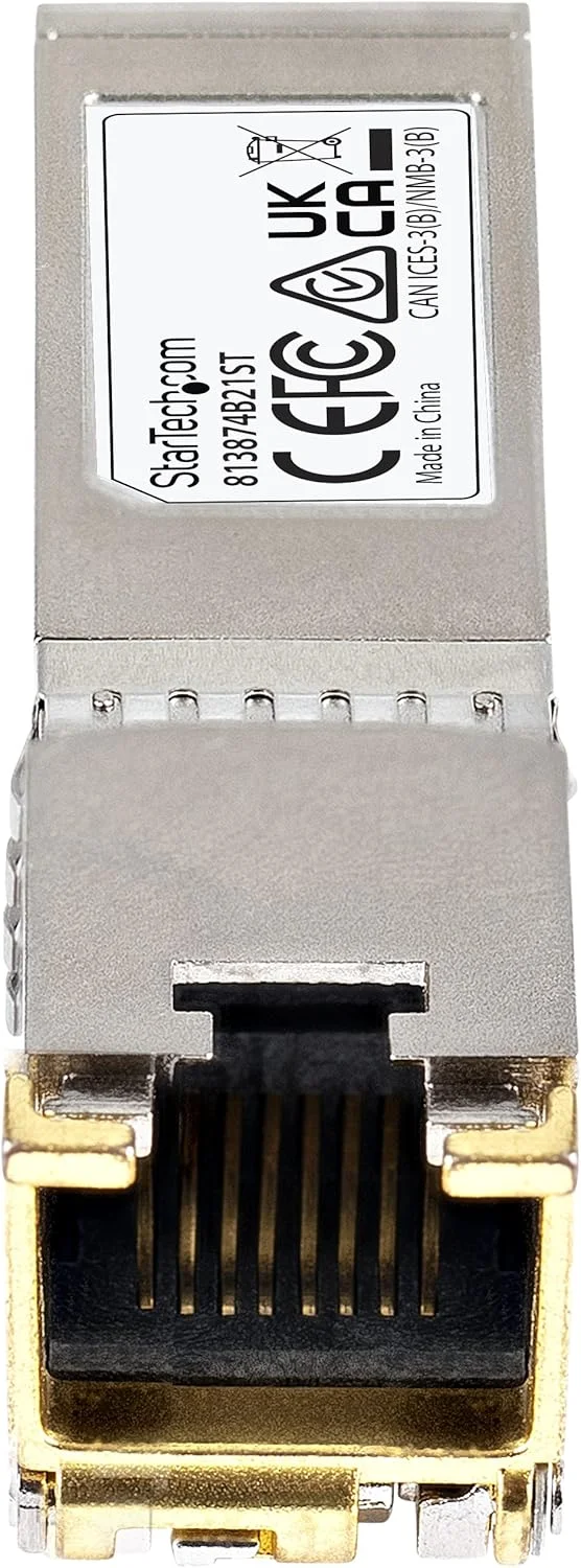 ماژول فرستنده و گیرنده SFP+ سازگار با HP 813874-B21 از StarTech.com - 10GBase-T - مطابق با MSA - ماژول RJ45 SFP+ - 10GBase-T - 30 متر با CAT6a