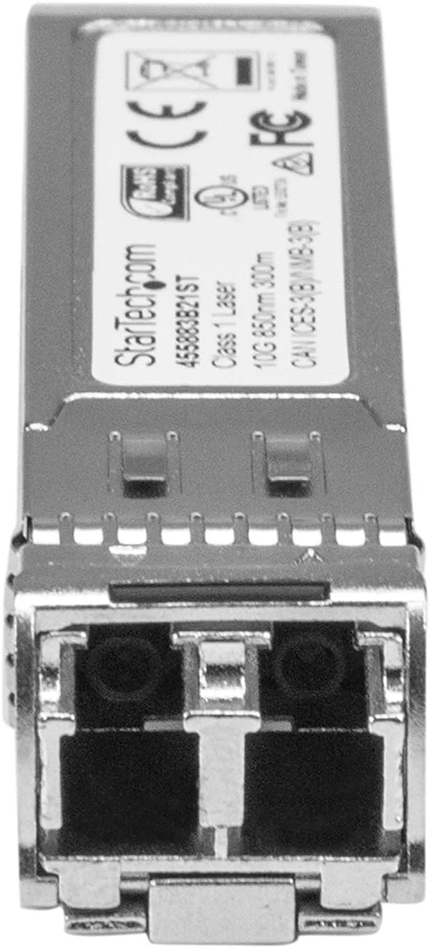 ماژول SFP+ سازگار StarTech.com HPE 455883-B21 - فرستنده و گیرنده فیبر نوری چند حالته (MMF) 10GBASE-SR-10GbE - اترنت گیگابیتی 10GE SFP+ - LC 300m - 850nm - DDM HPE 6120XG, 6120G, Flex Fabric (455883B21ST)