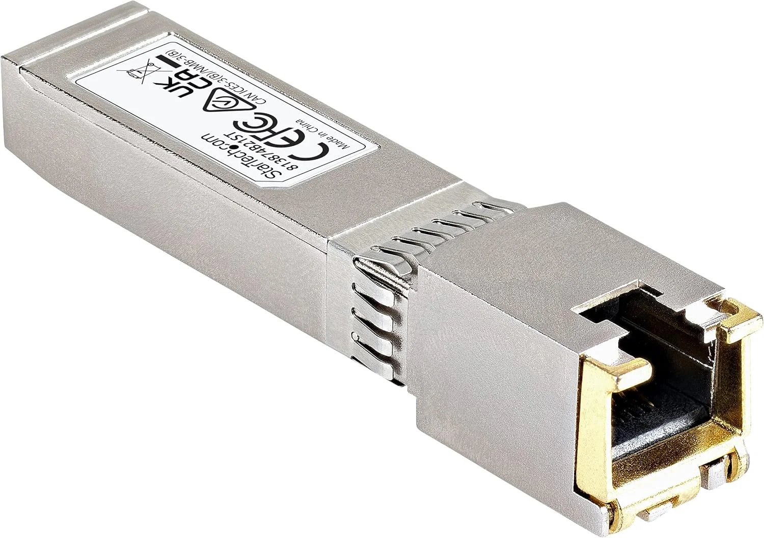 ماژول فرستنده و گیرنده SFP+ سازگار با HP 813874-B21 از StarTech.com - 10GBase-T - مطابق با MSA - ماژول RJ45 SFP+ - 10GBase-T - 30 متر با CAT6a