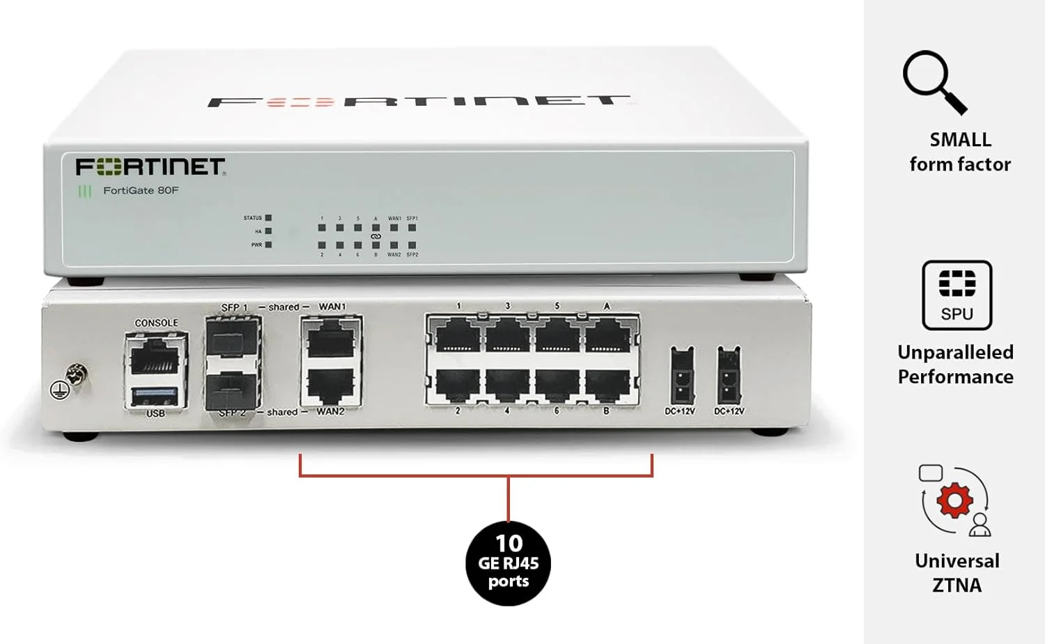 دستگاه امنیت شبکه FORTINET FortiGate-80F (FG-80F)