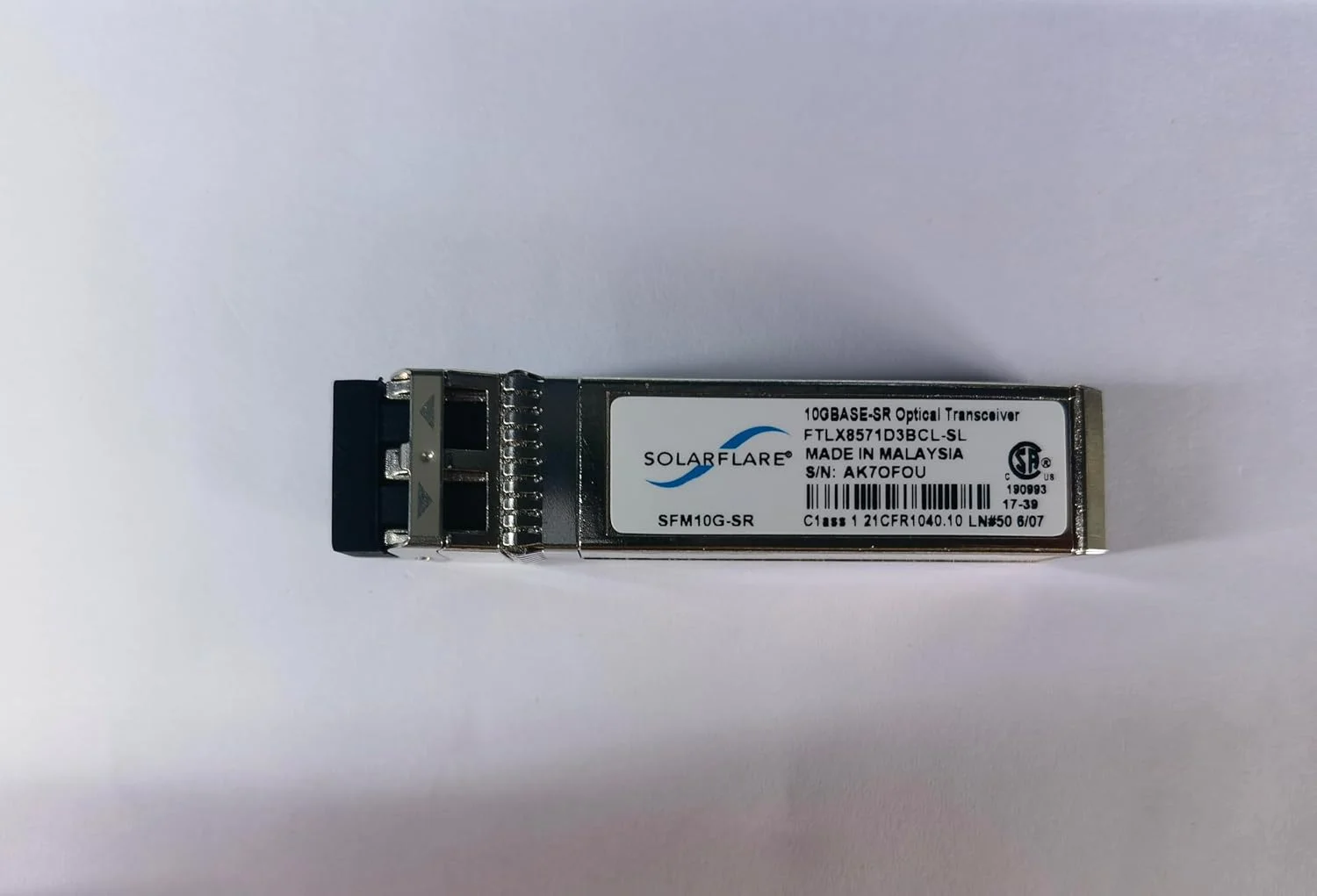 ماژول SFP+ برای Solarflare SFM10G-SR 10G 300m 850nm فرستنده و گیرنده نوری SFP+ مدل FTLX8571D3BCL-SL